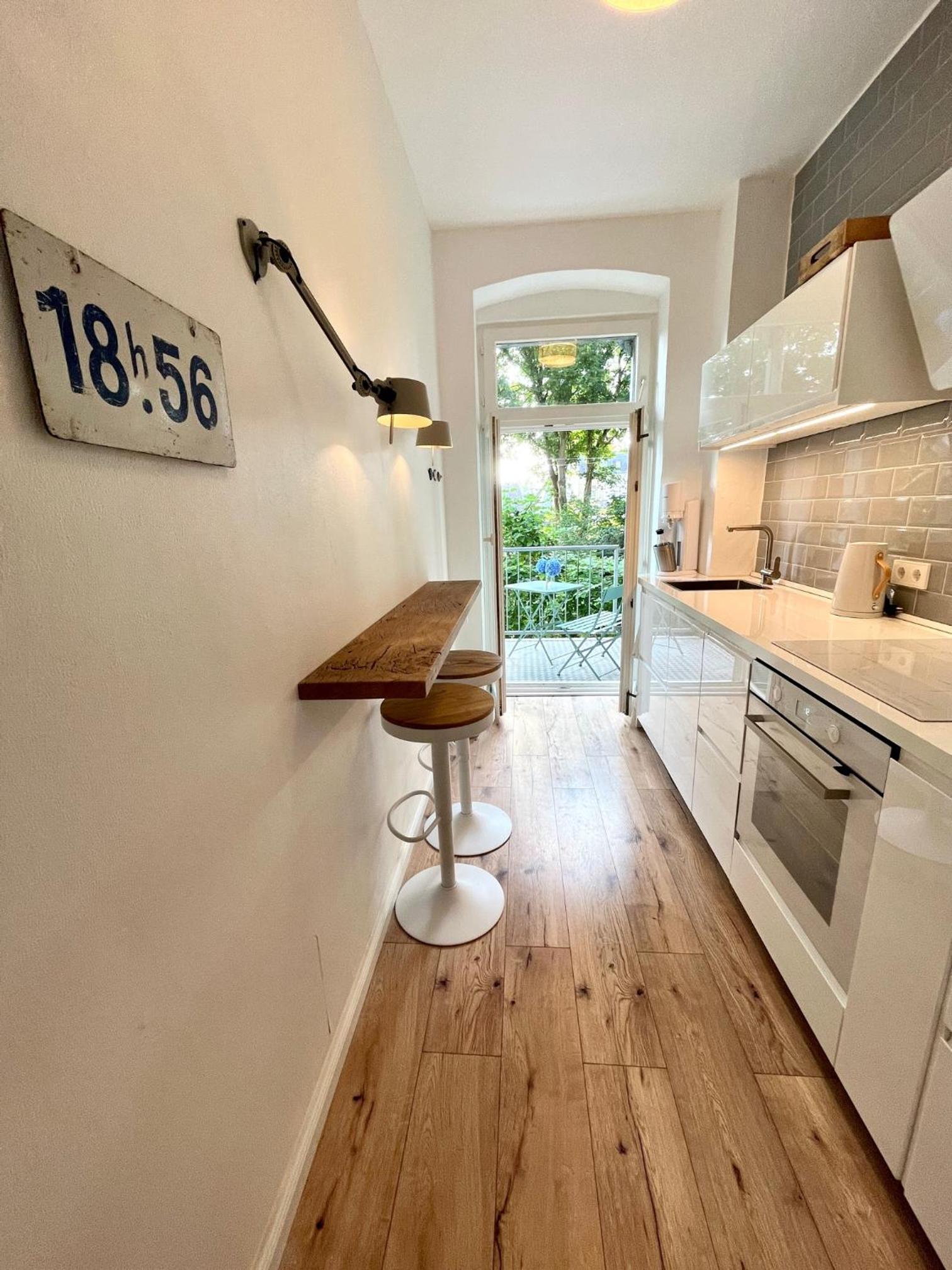 3 Zimmer Ferienwohnung Burghof mit Balkon im Herzen Flensburgs