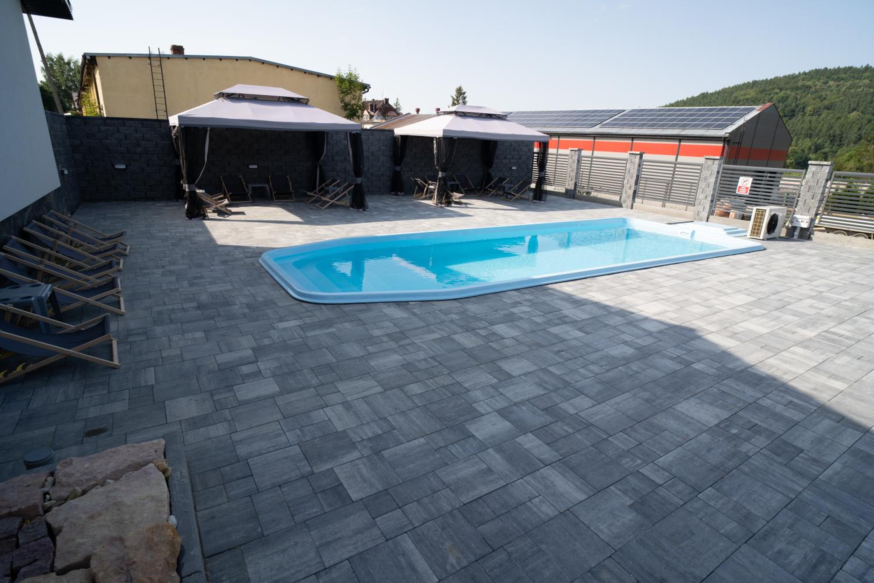 outdoor BBQ area