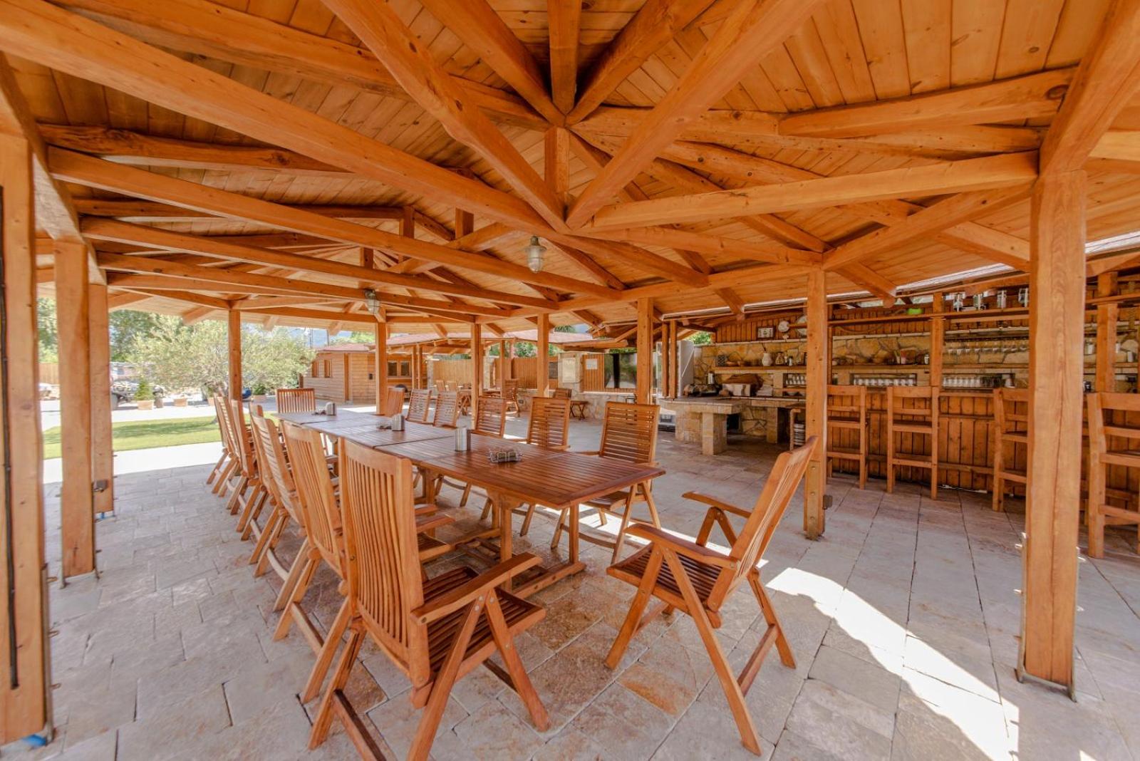 outdoor BBQ area