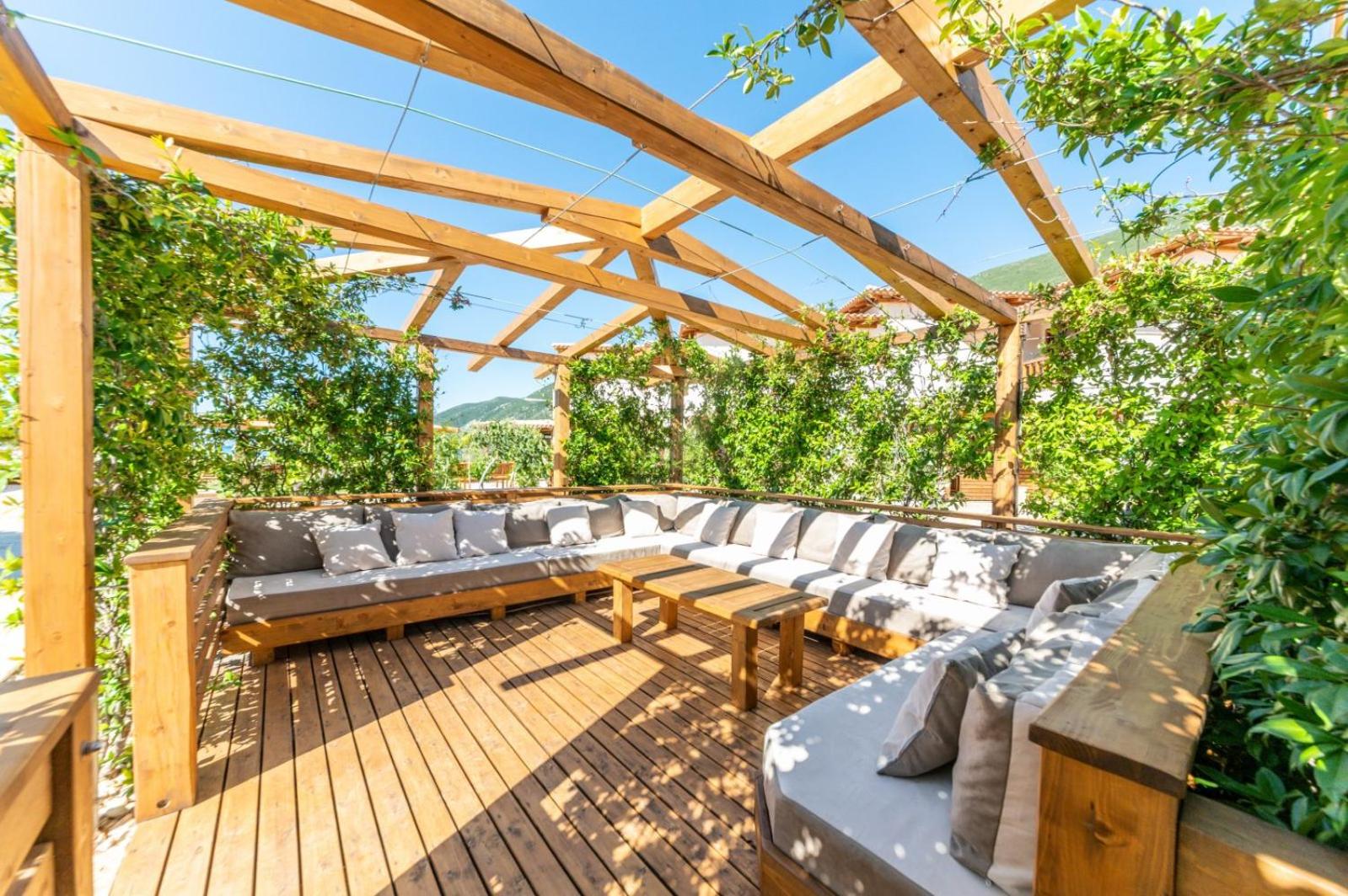 outdoor BBQ area