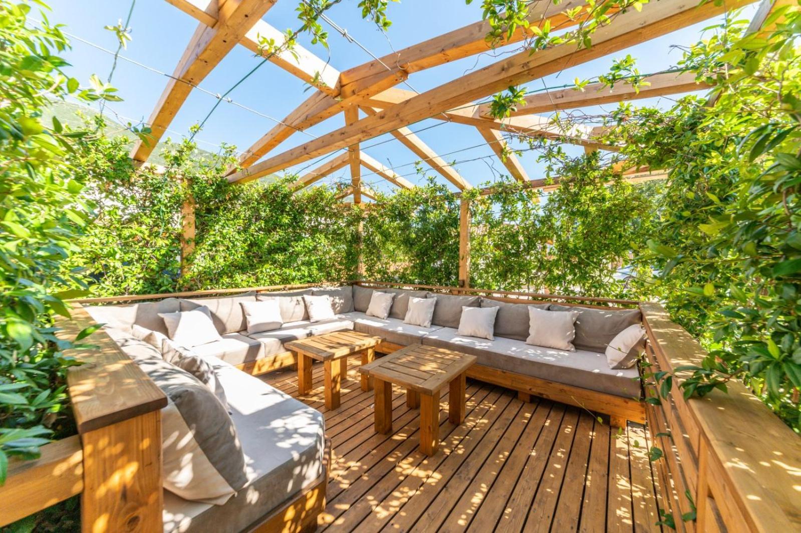 outdoor BBQ area