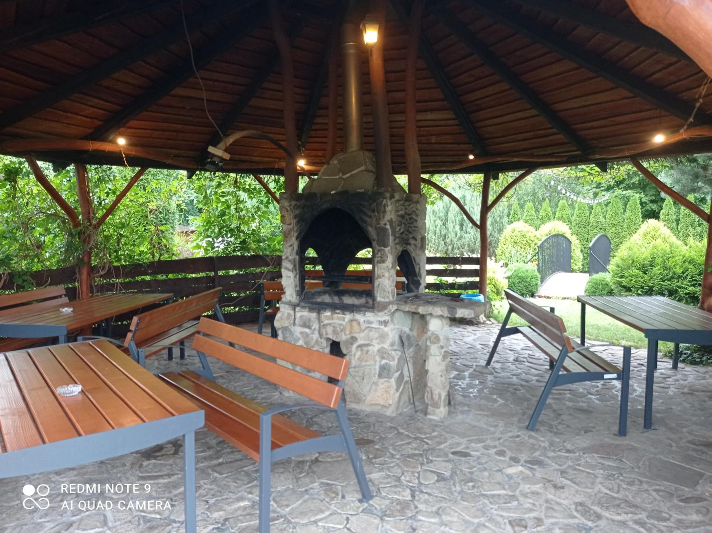 outdoor BBQ area