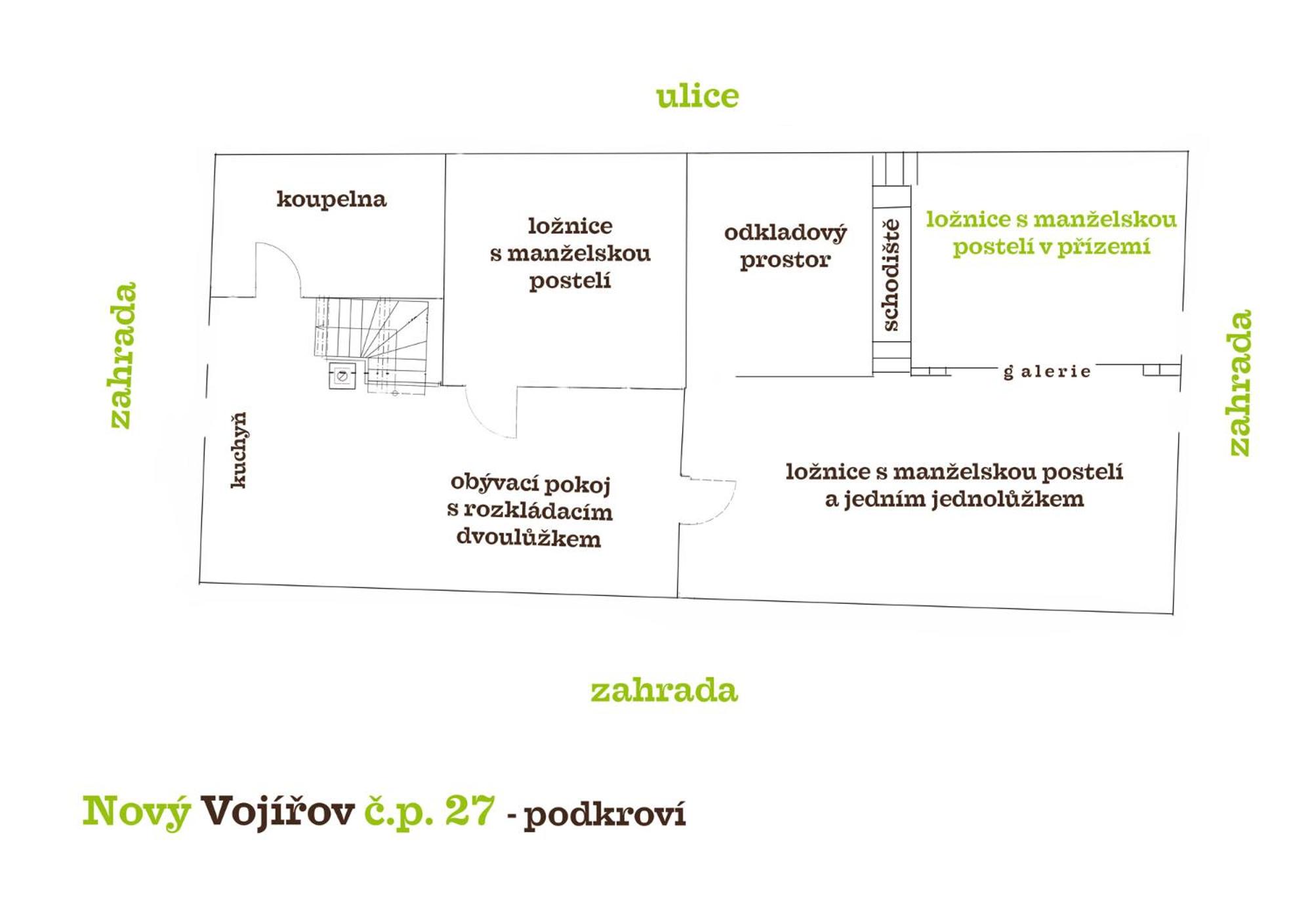 Chalupa Nový Vojířov čp. 27