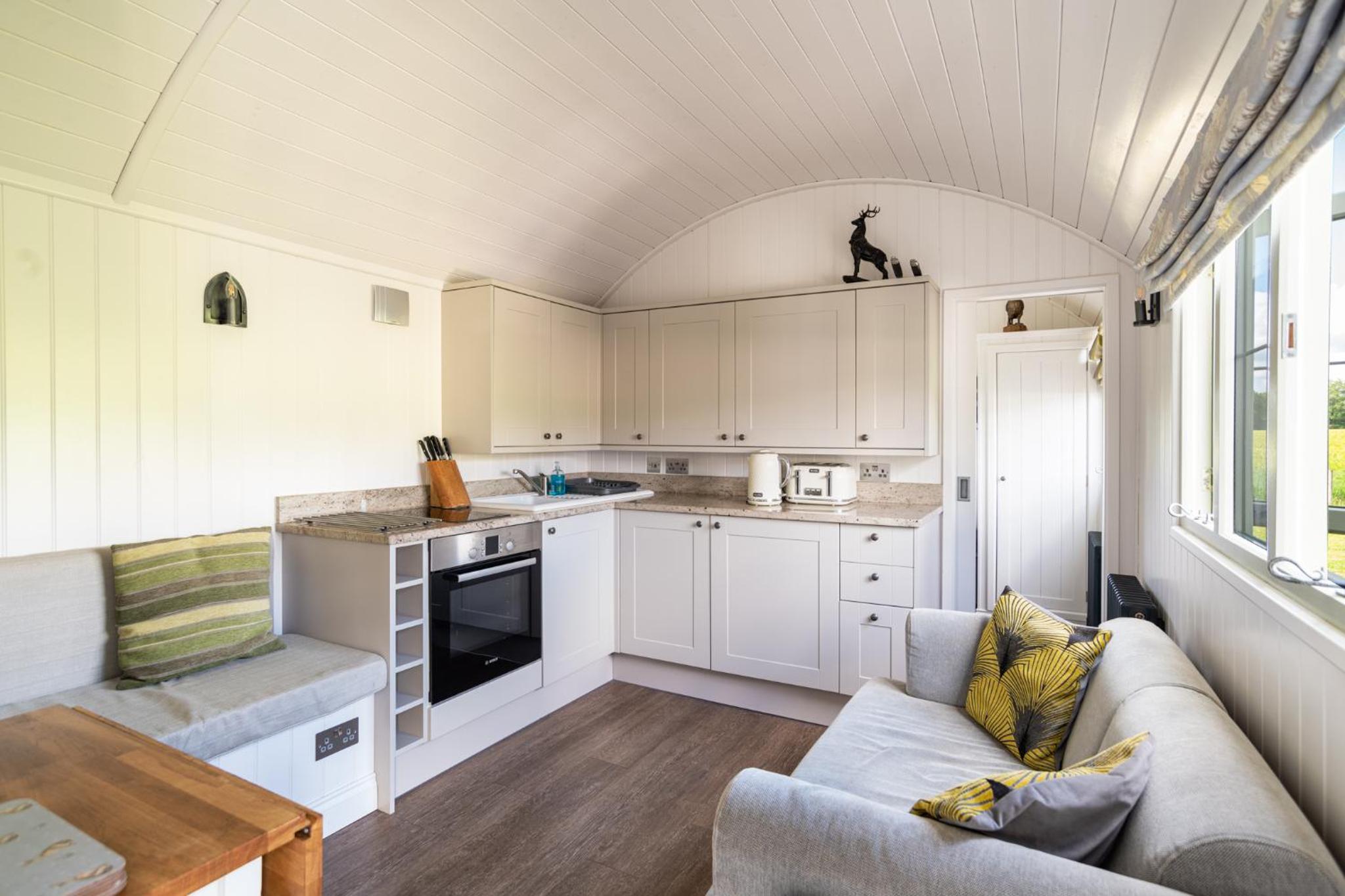 Shepherds View at Oaks Barn Farm Alcester with optional paid for Hot tub