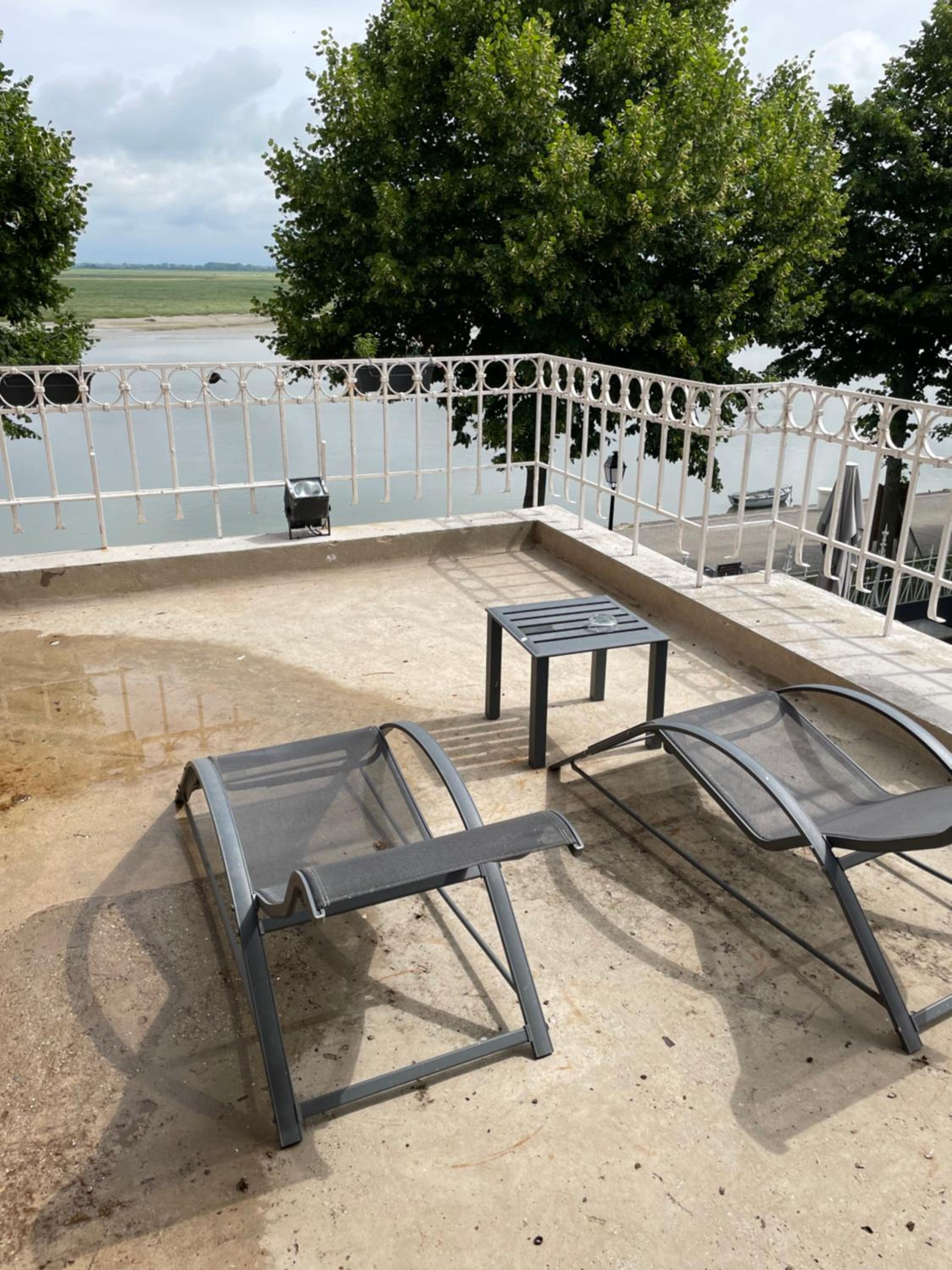 outdoor BBQ area