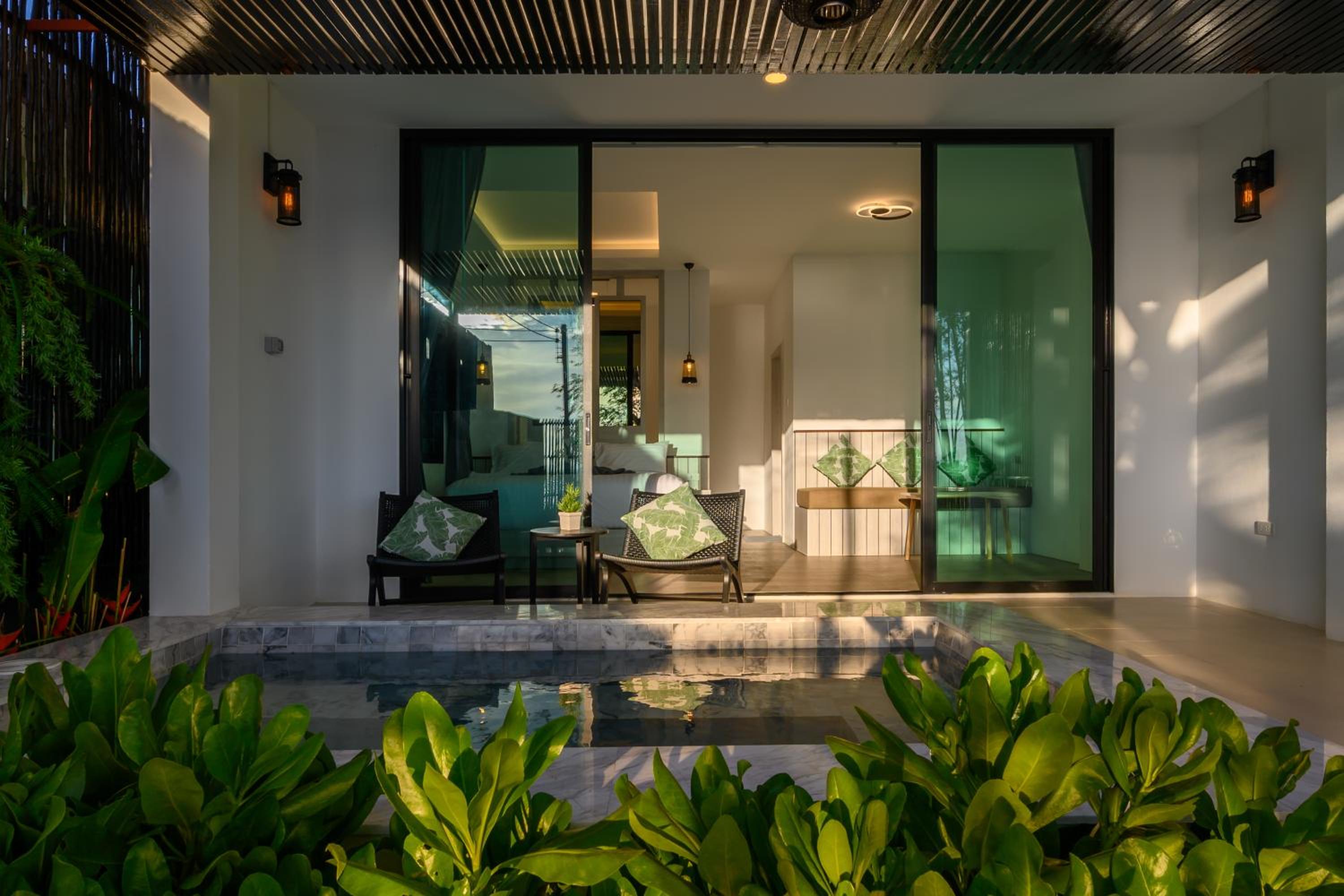 outdoor BBQ area