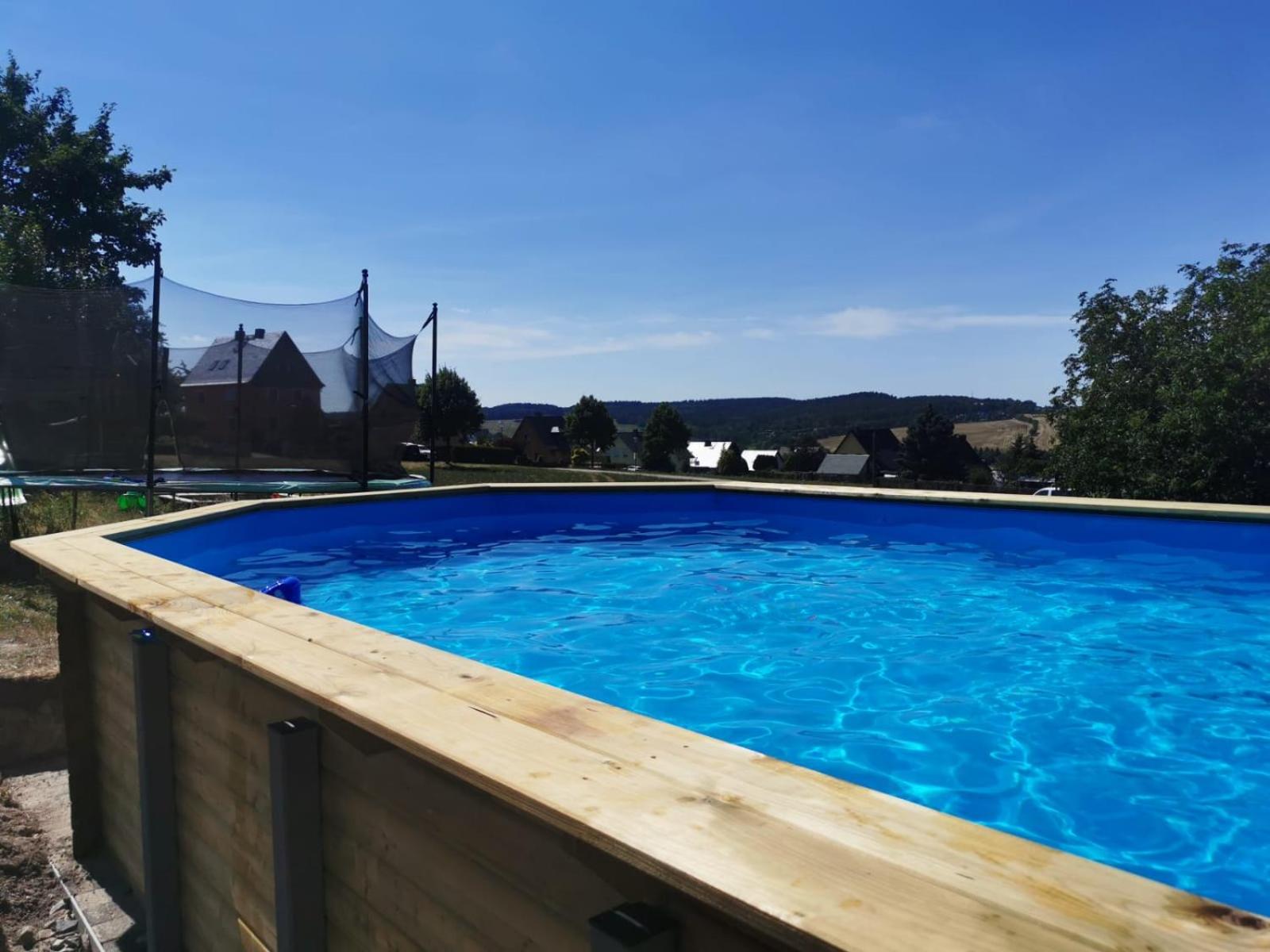 Ferienwohnung Nähe Dresden mit Pool & Spielplatz - FeWo 