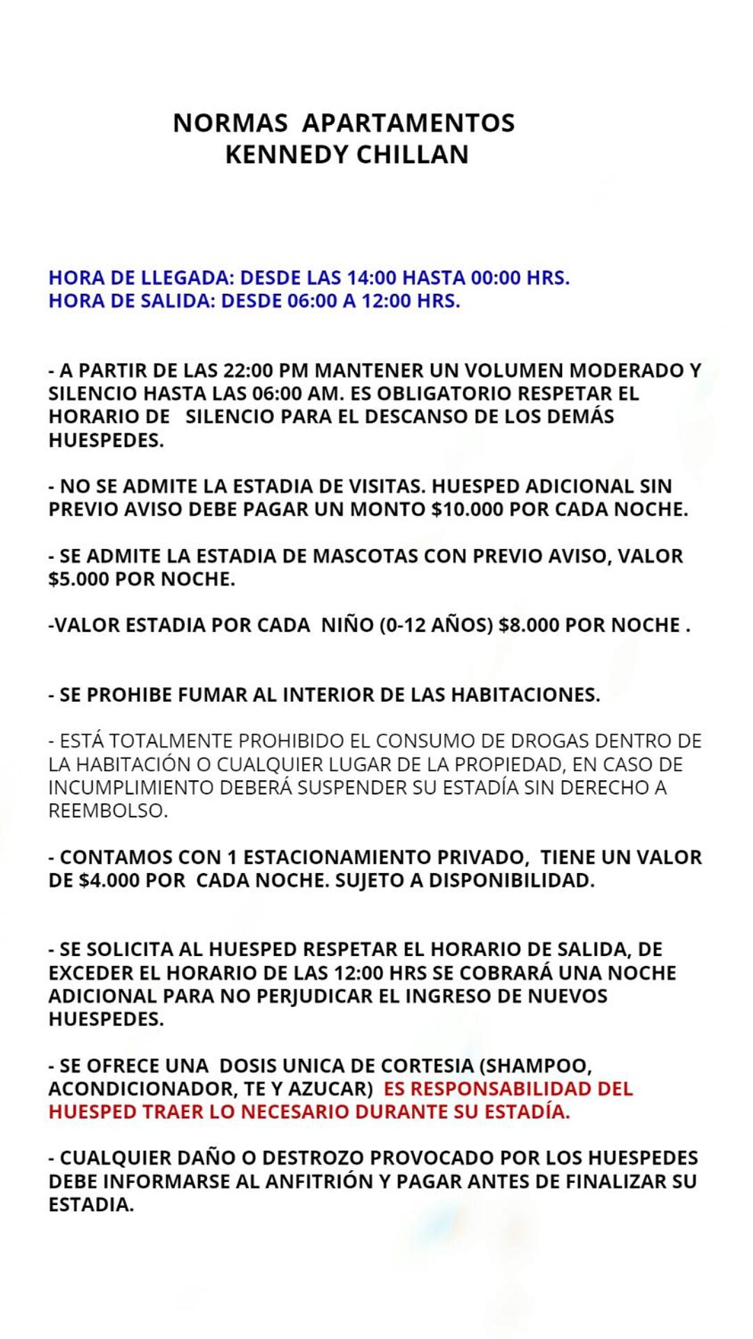 Cabañas Lemupewen Chillán 3 y 4 Factura
