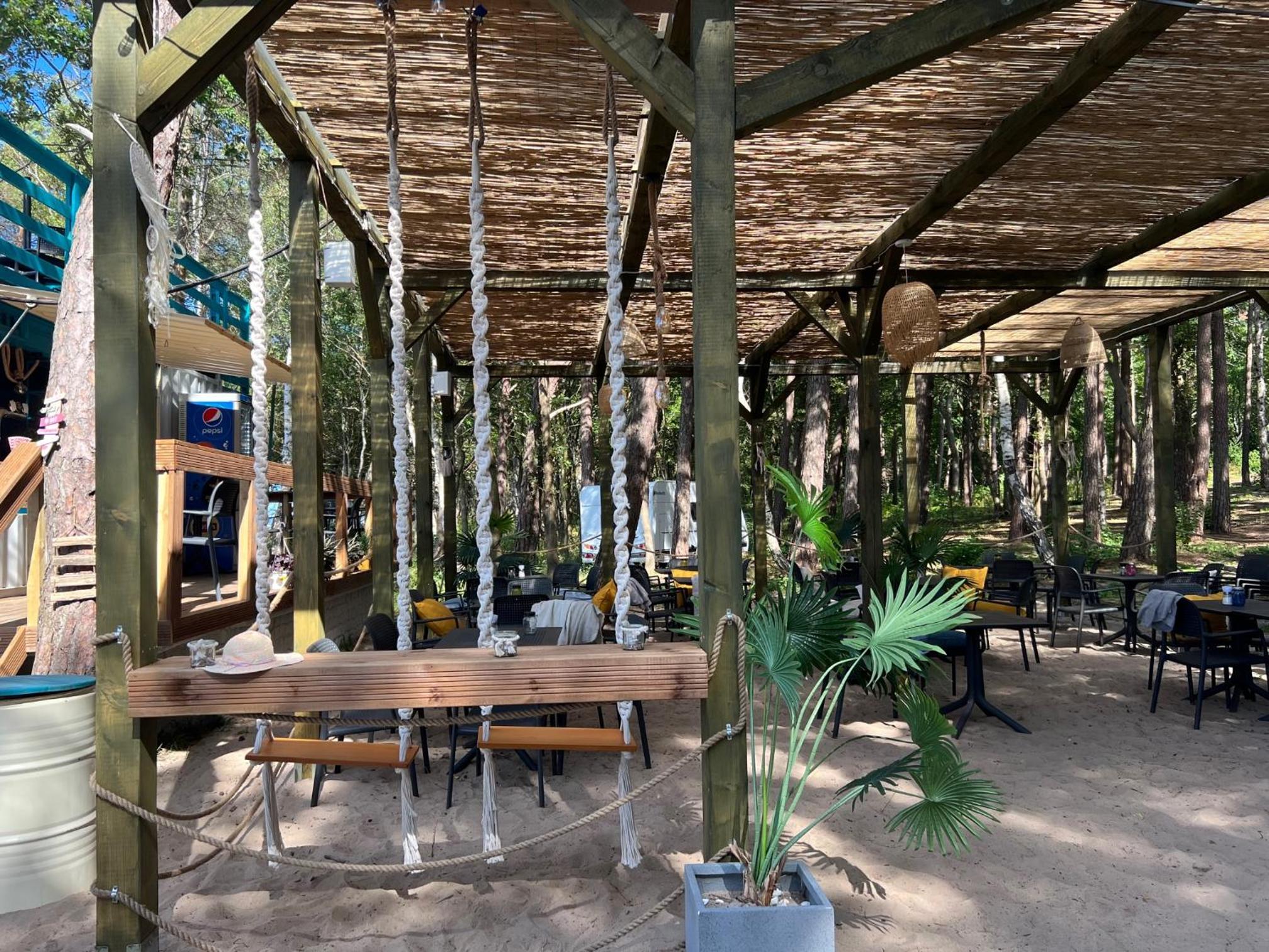 outdoor BBQ area