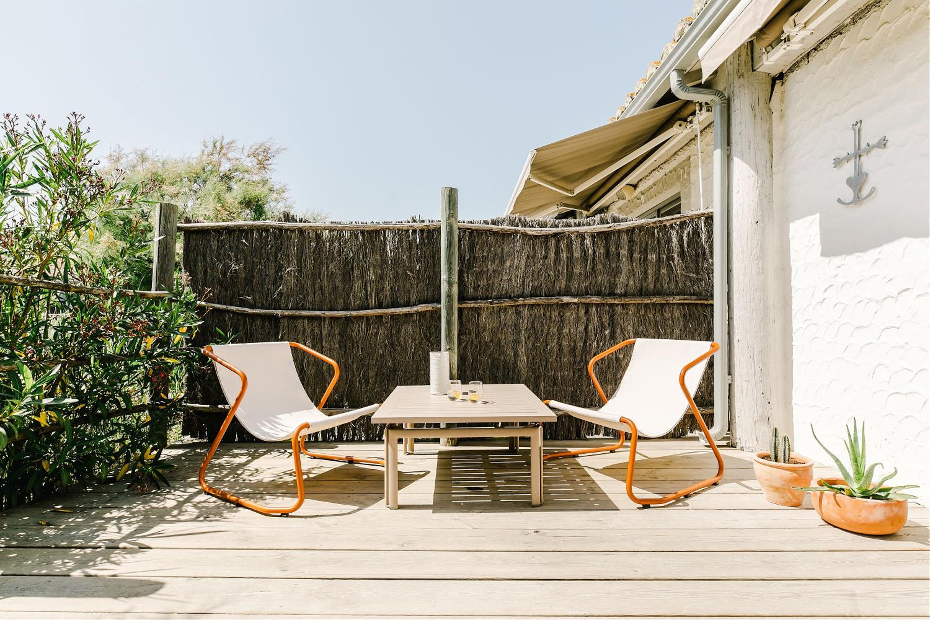 outdoor BBQ area