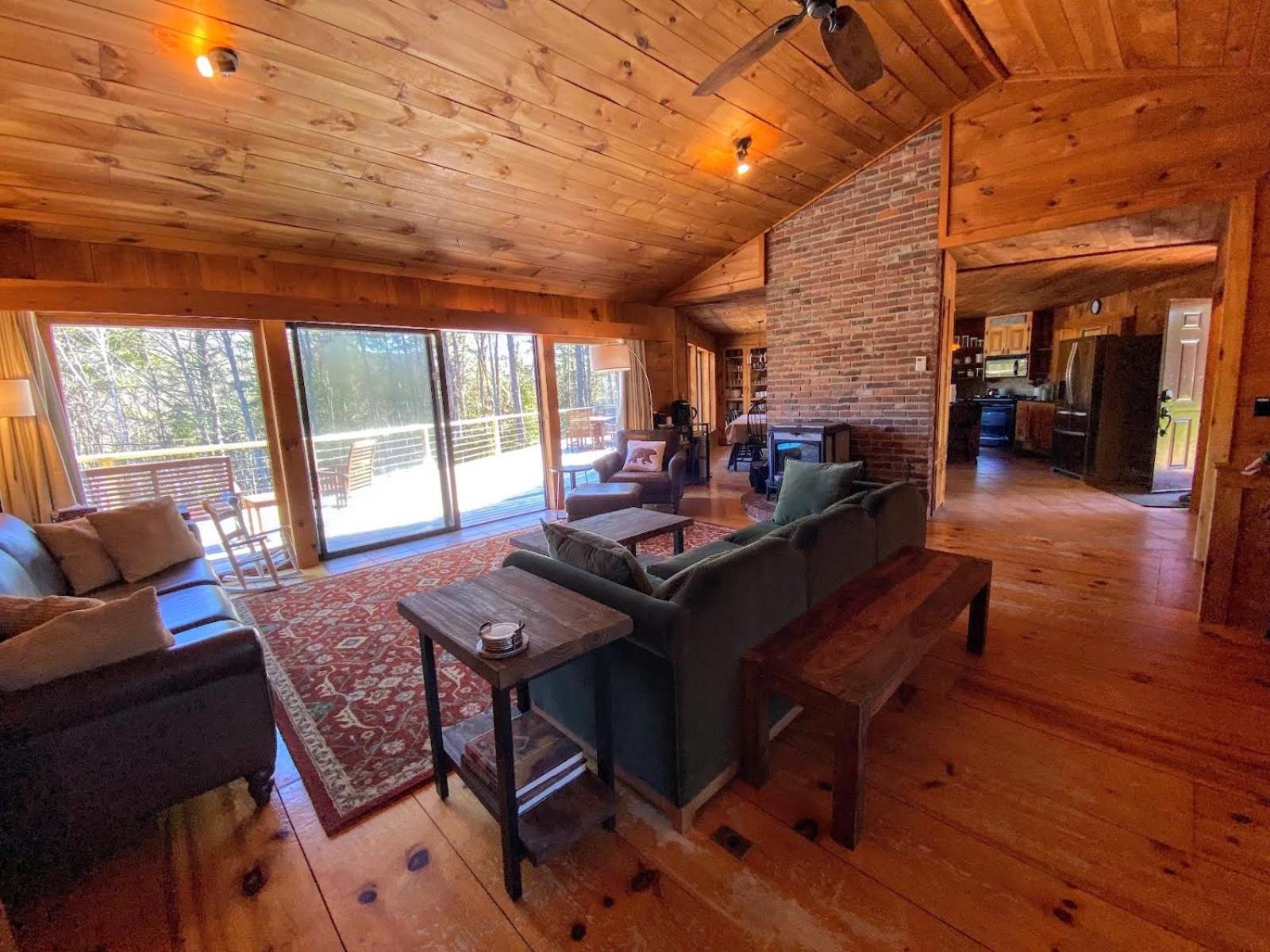 Amazing lakefront home in the White Mountains with game room theater view 2