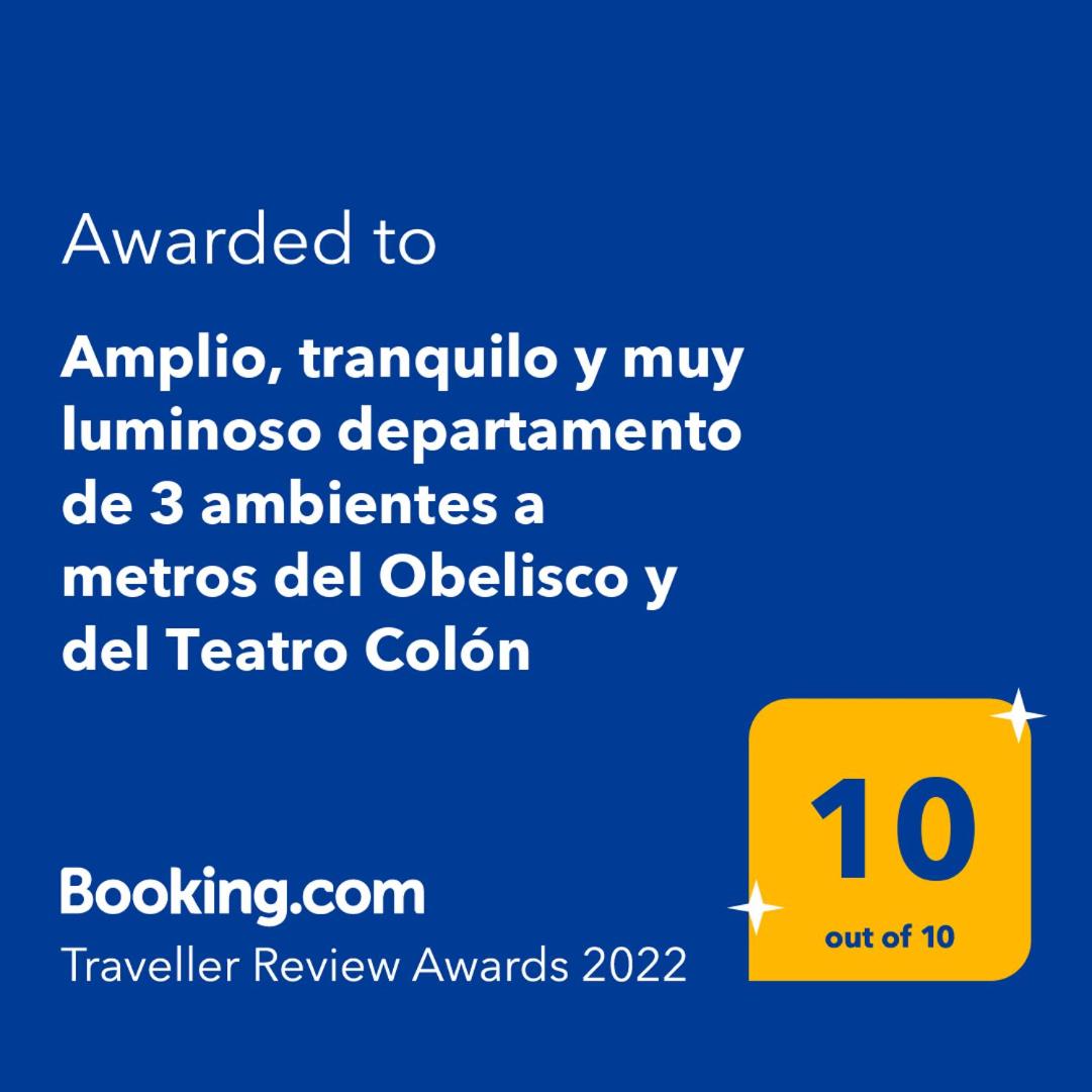 Amplio, tranquilo y muy luminoso departamento de 3 ambientes a metros del Obelisco y del Teatro Colón