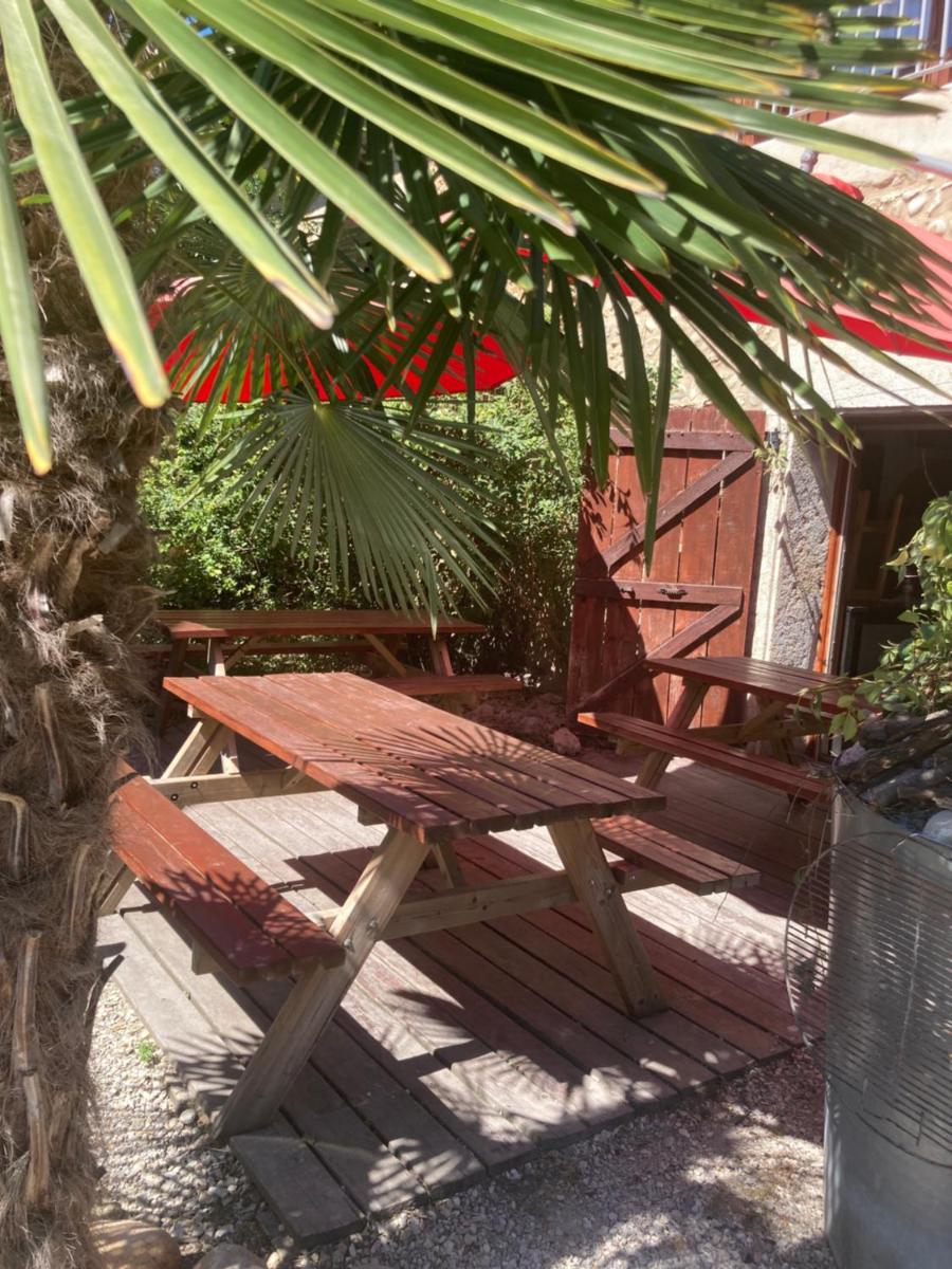 outdoor BBQ area