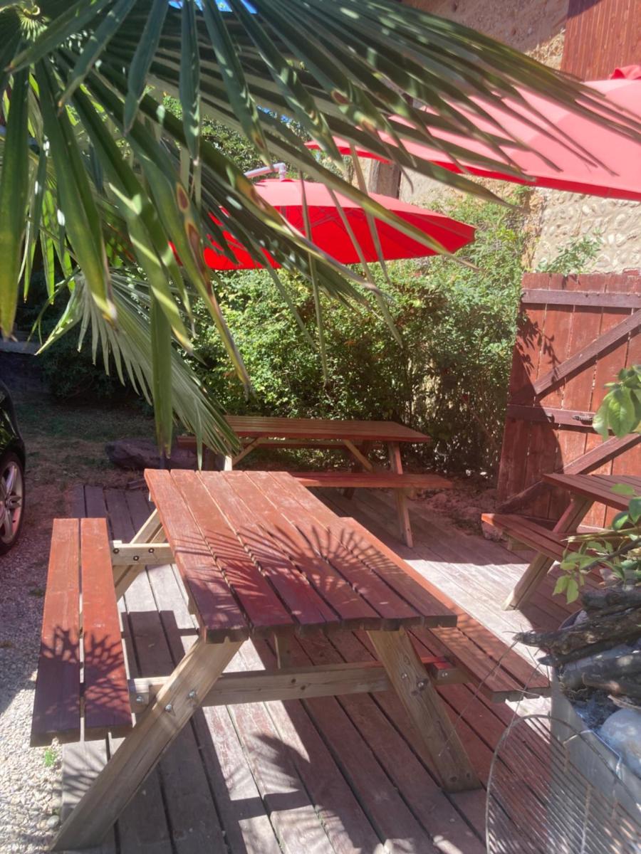 outdoor BBQ area