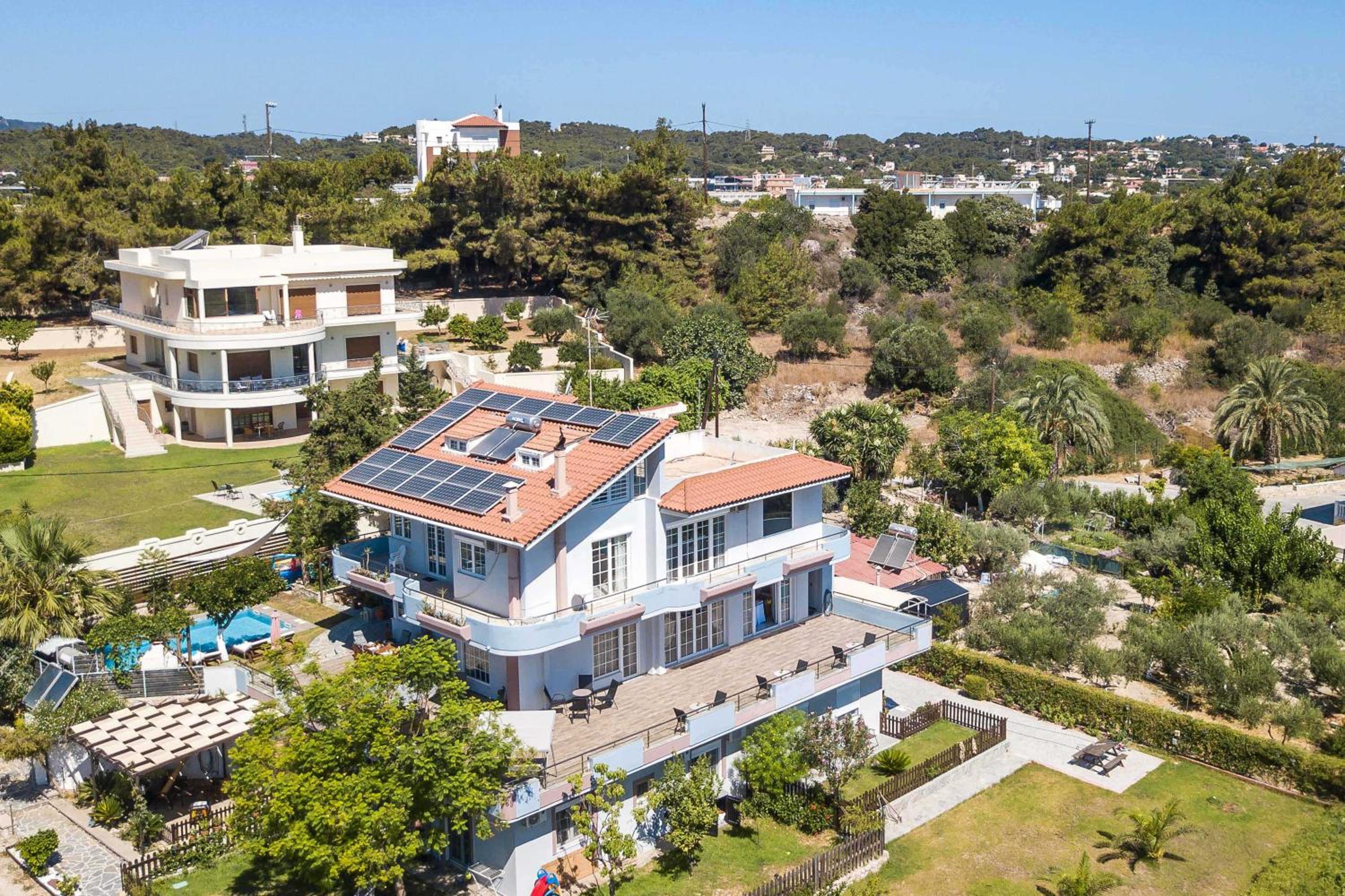 Athina's Villa with heated pool view 2