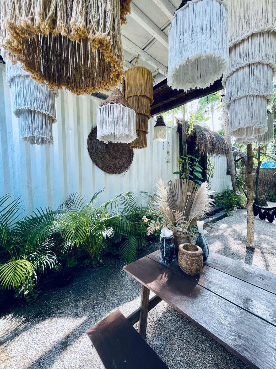 outdoor BBQ area