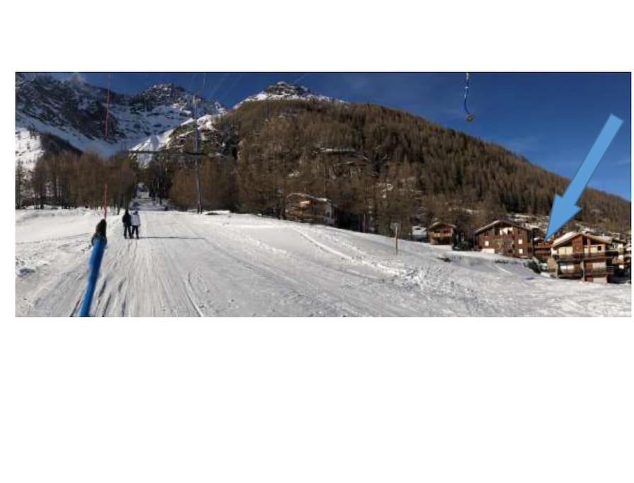 Ski-in cosy studio