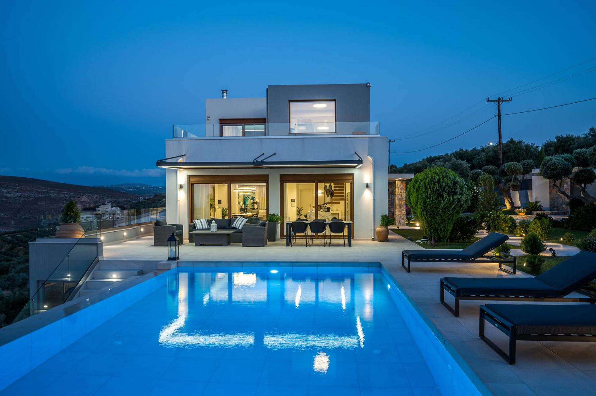 Eunoia Blue Villa Heraklion Crete, Sea View, Private Pool, Prassas, Karteros view 2