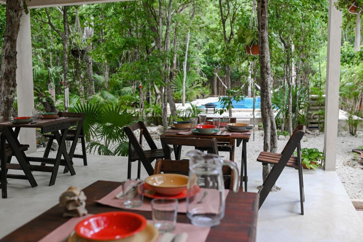 outdoor BBQ area