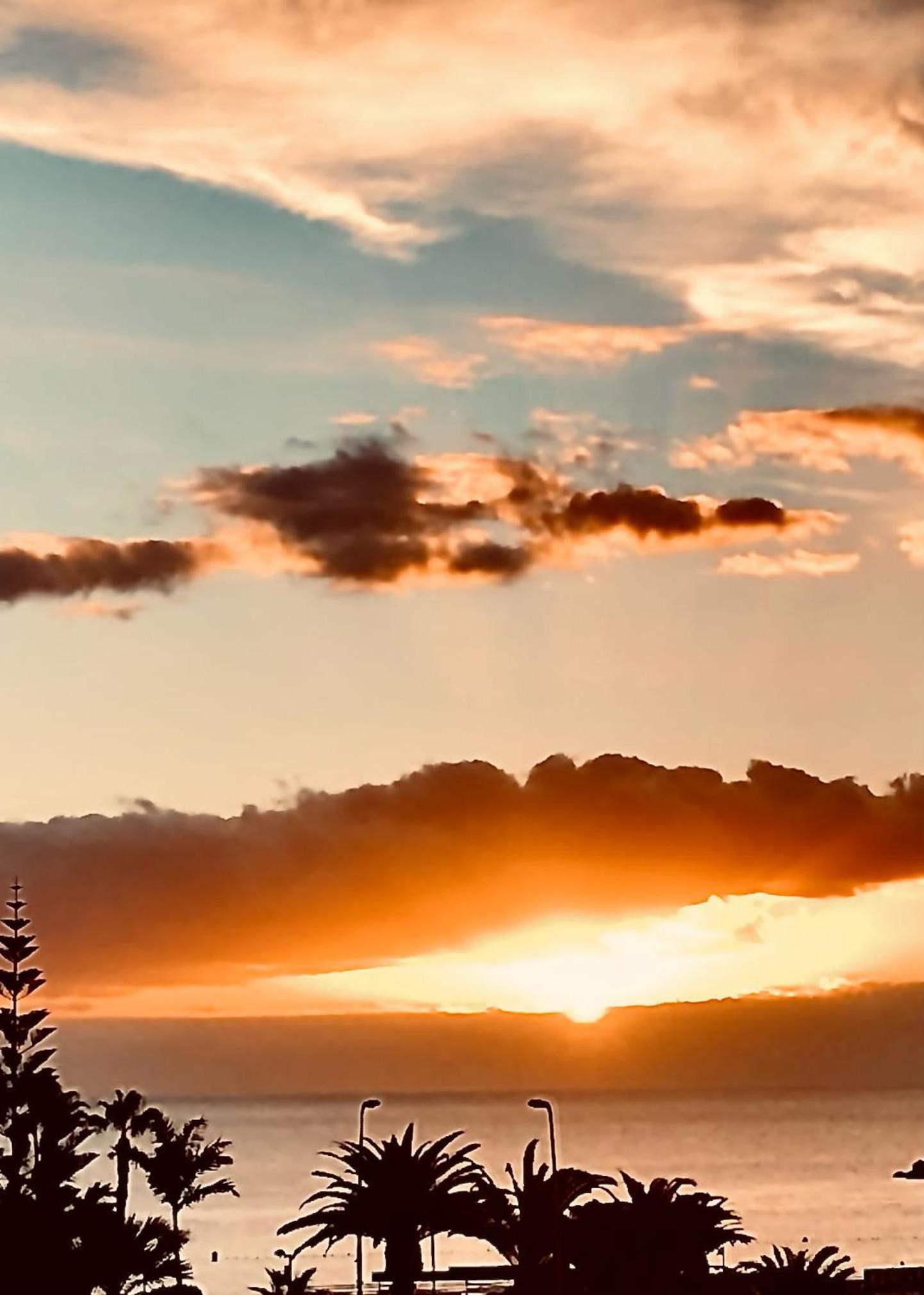 Sunset over the sea