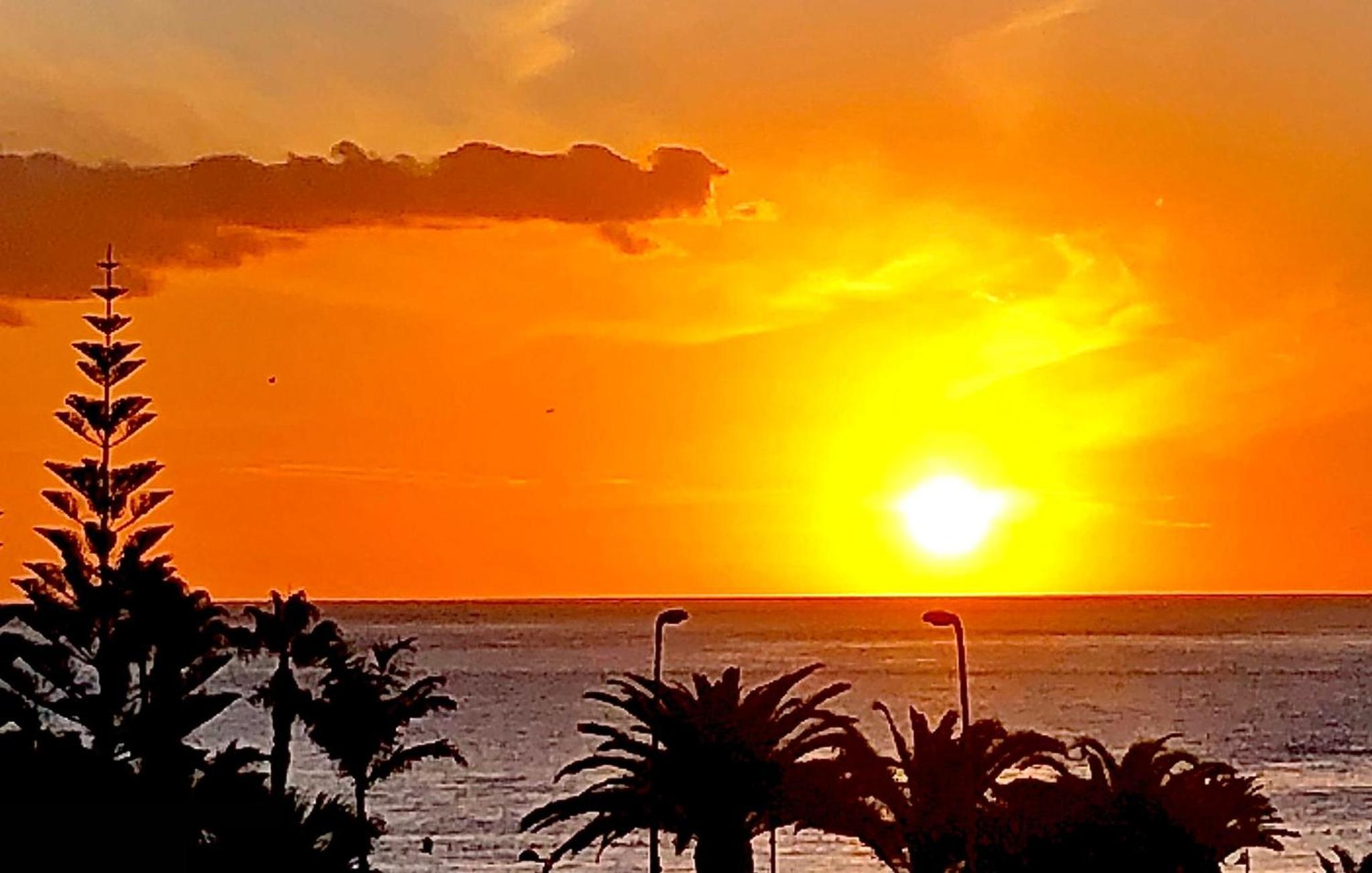 Sunset over the sea