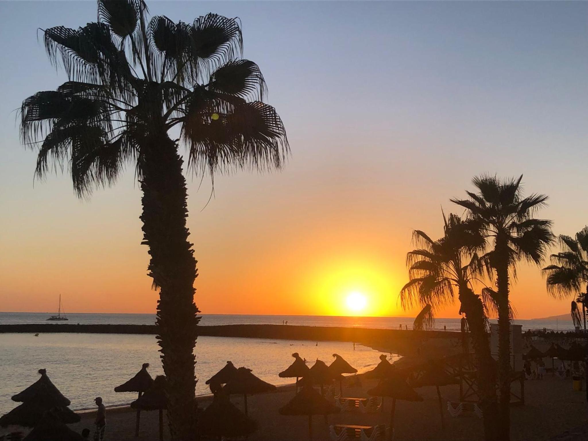 Sunset over the sea