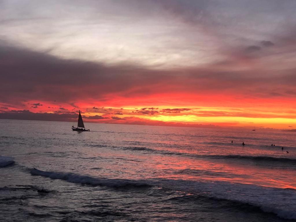 Sunset over the sea