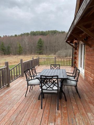 Spacious luxurious log cabin near Cooperstown NY view 2