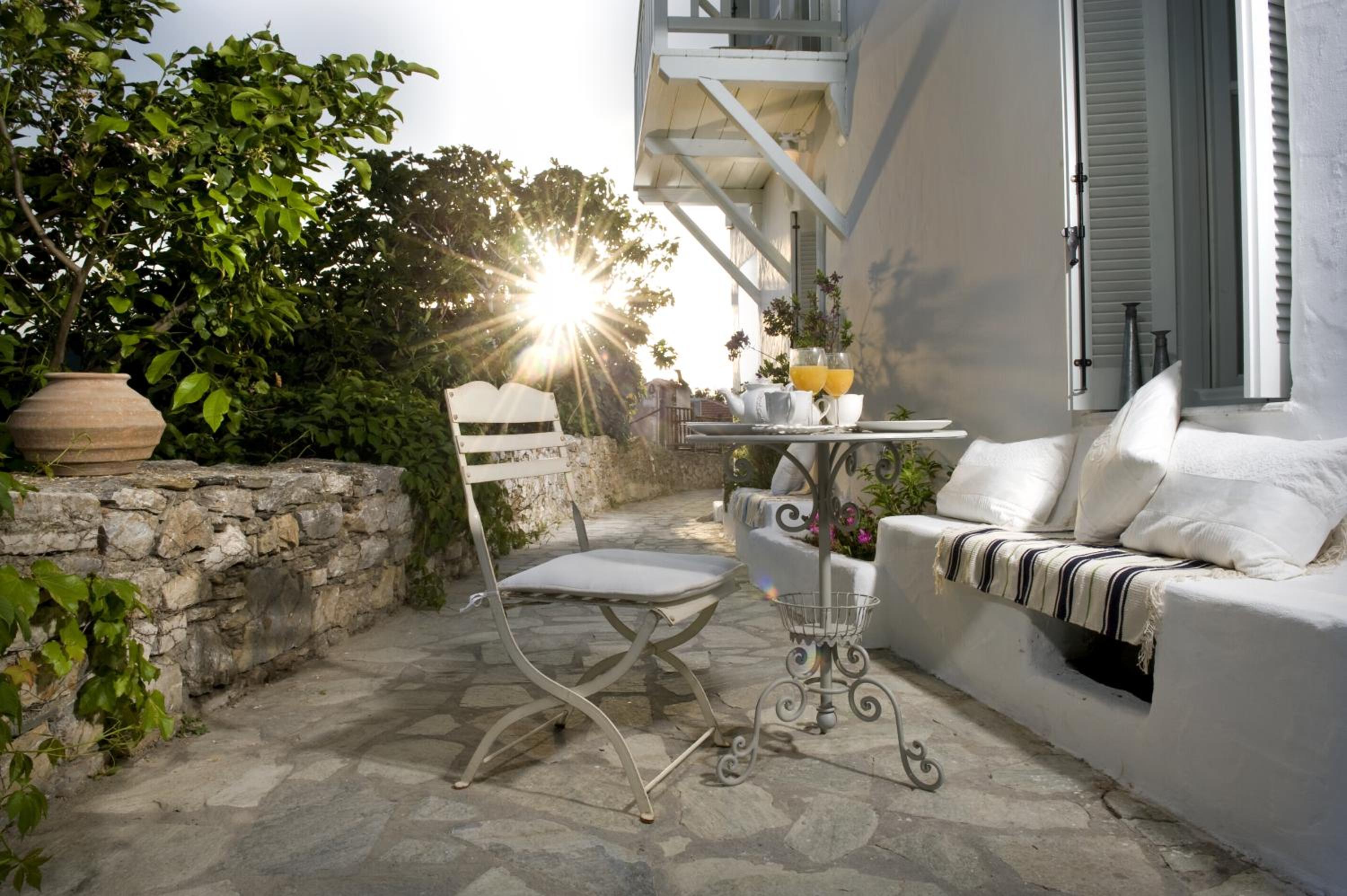 outdoor BBQ area
