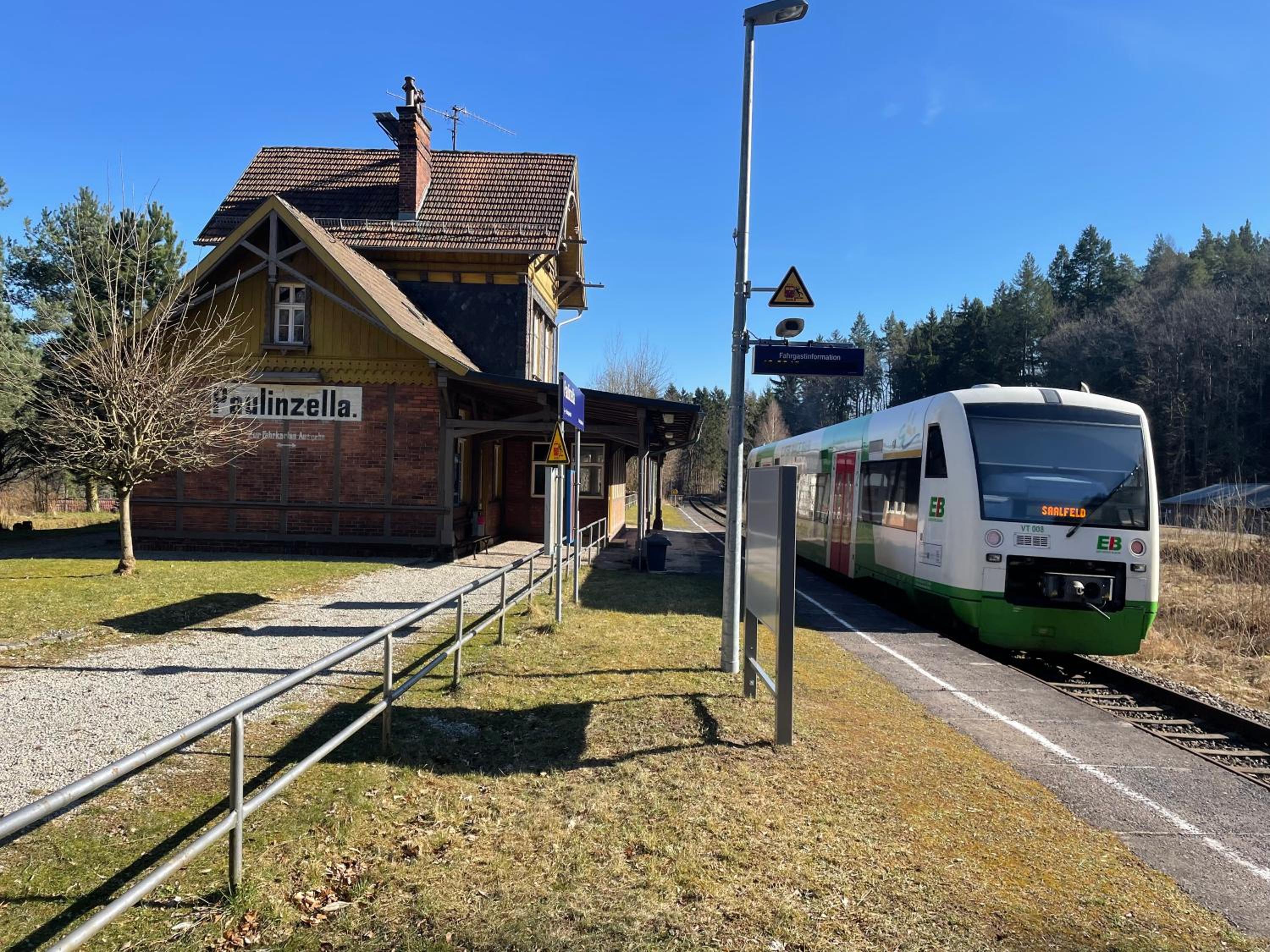 Bahnhof Paulinzella mit Sauna