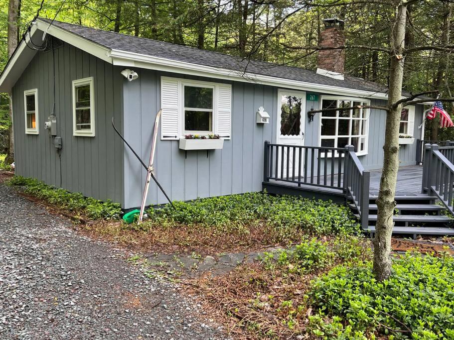 Romantic Pocono house - stream, lake, beach, pool, firepit view 4