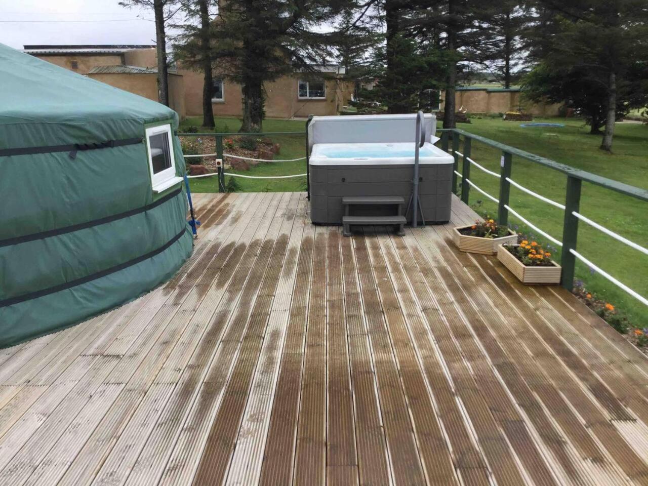 Green Yurt with Hot Tub - Sleeps 4 Parking & Pets view 4