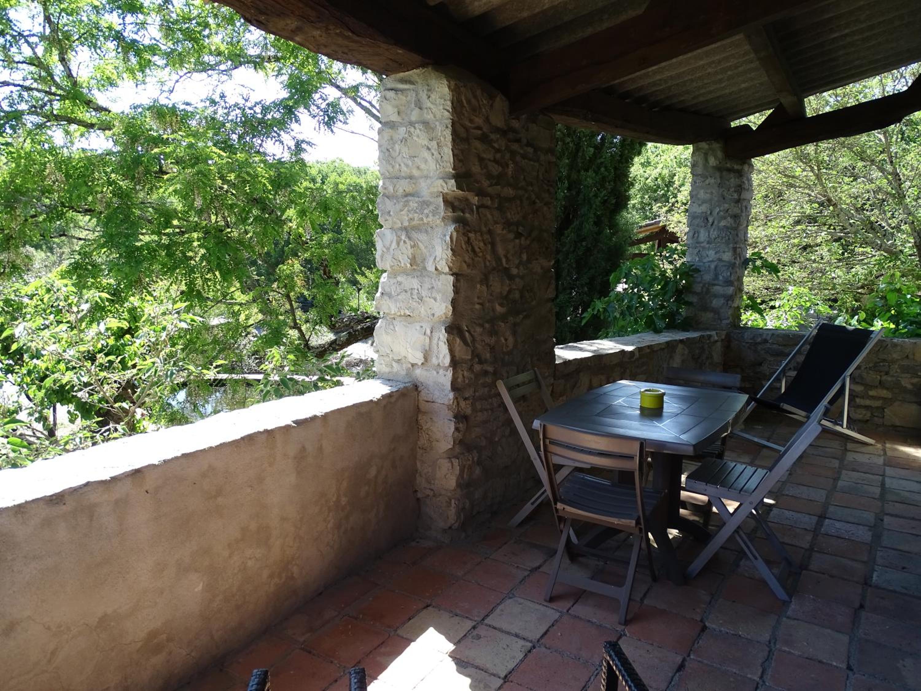 outdoor BBQ area