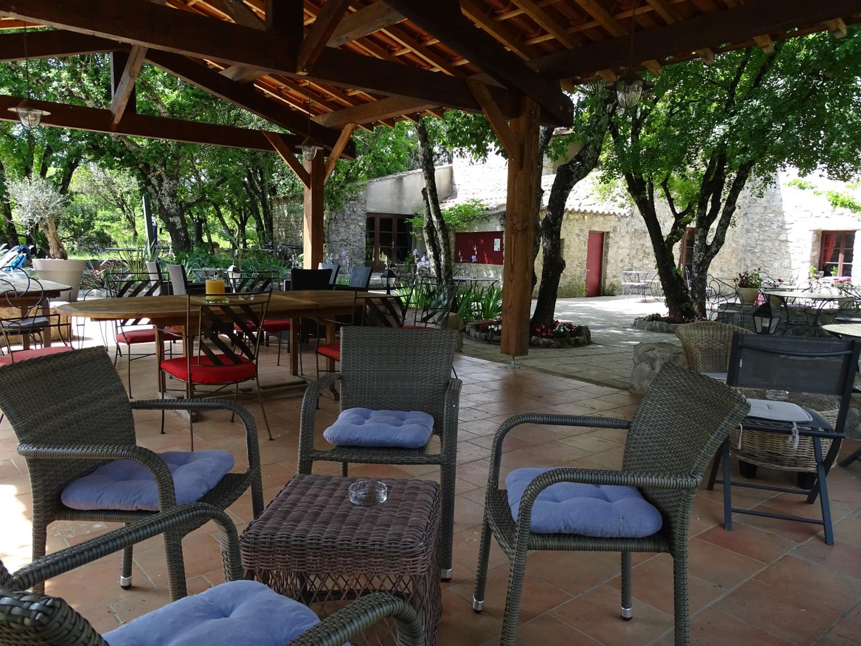 outdoor BBQ area