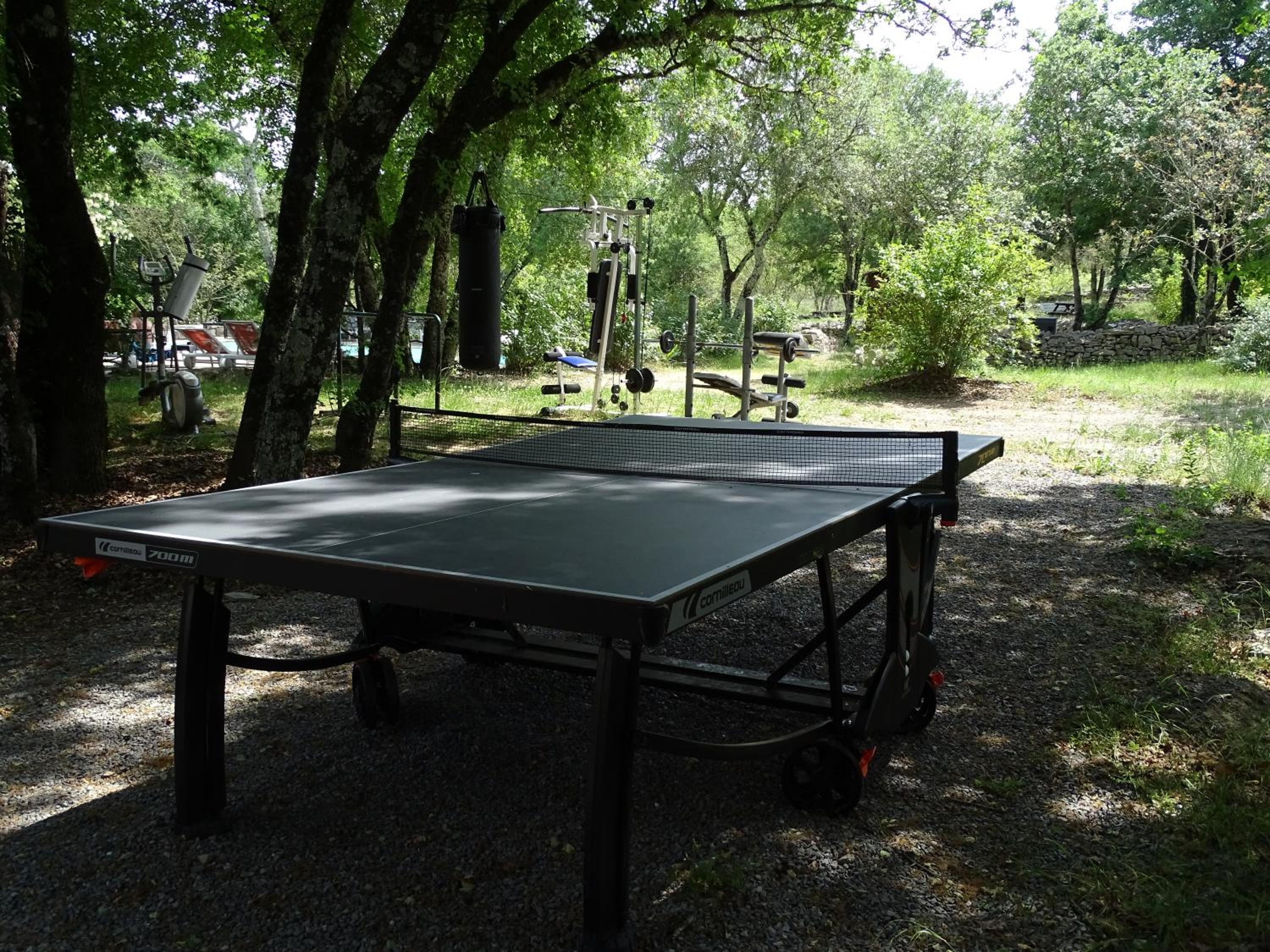 outdoor BBQ area