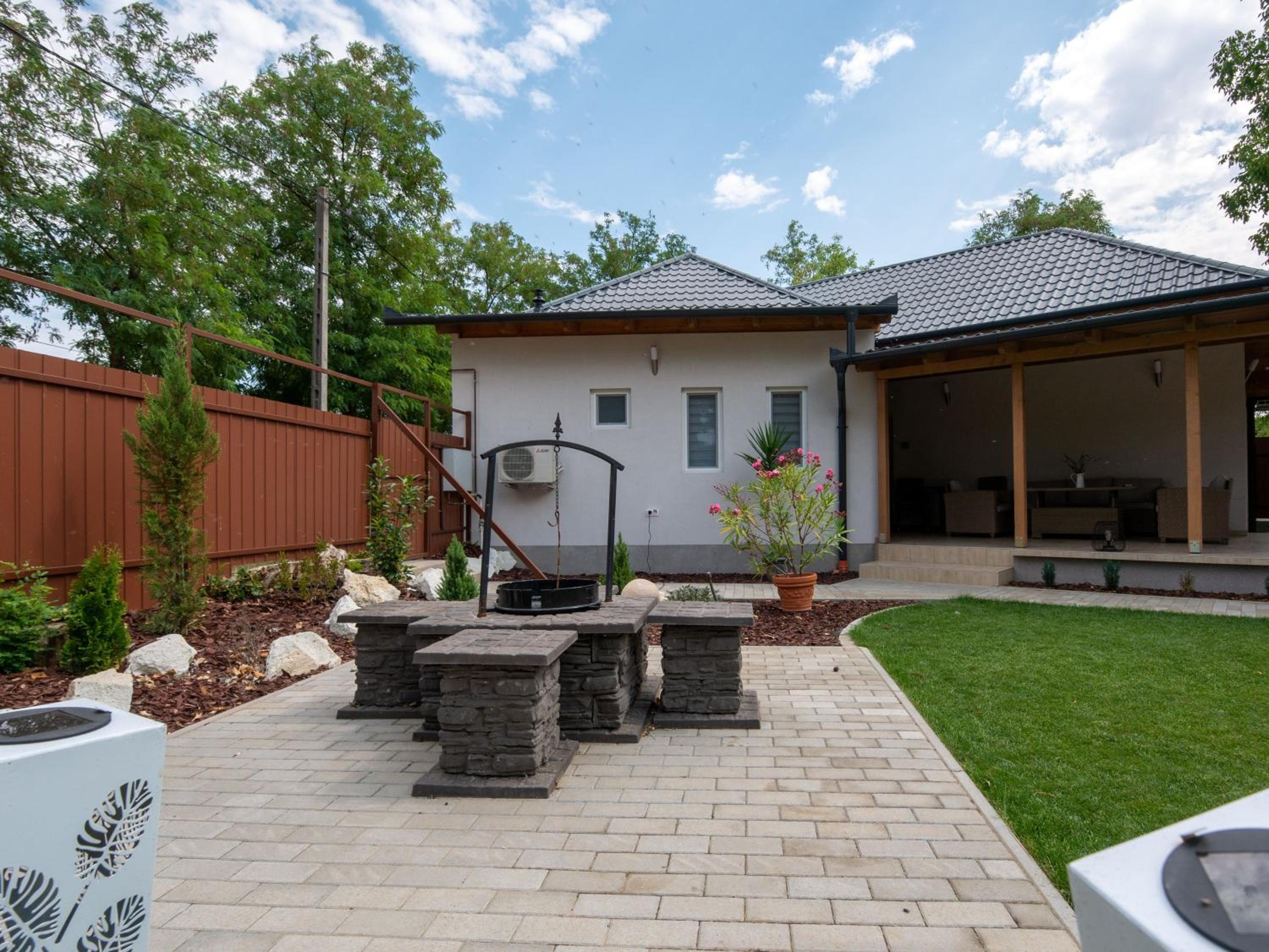 outdoor BBQ area