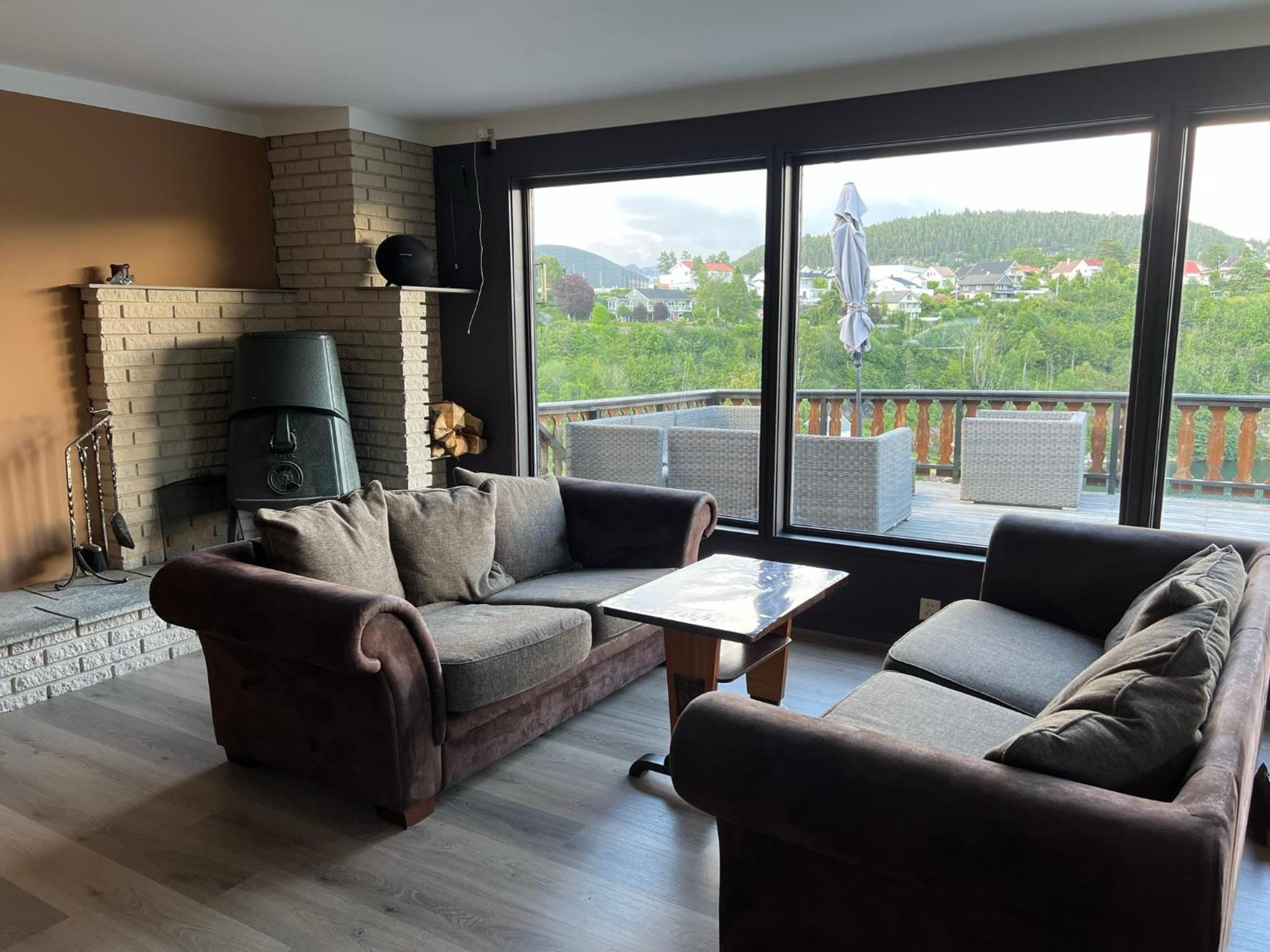 Feriehus i Flekkefjord med panoramautsikt