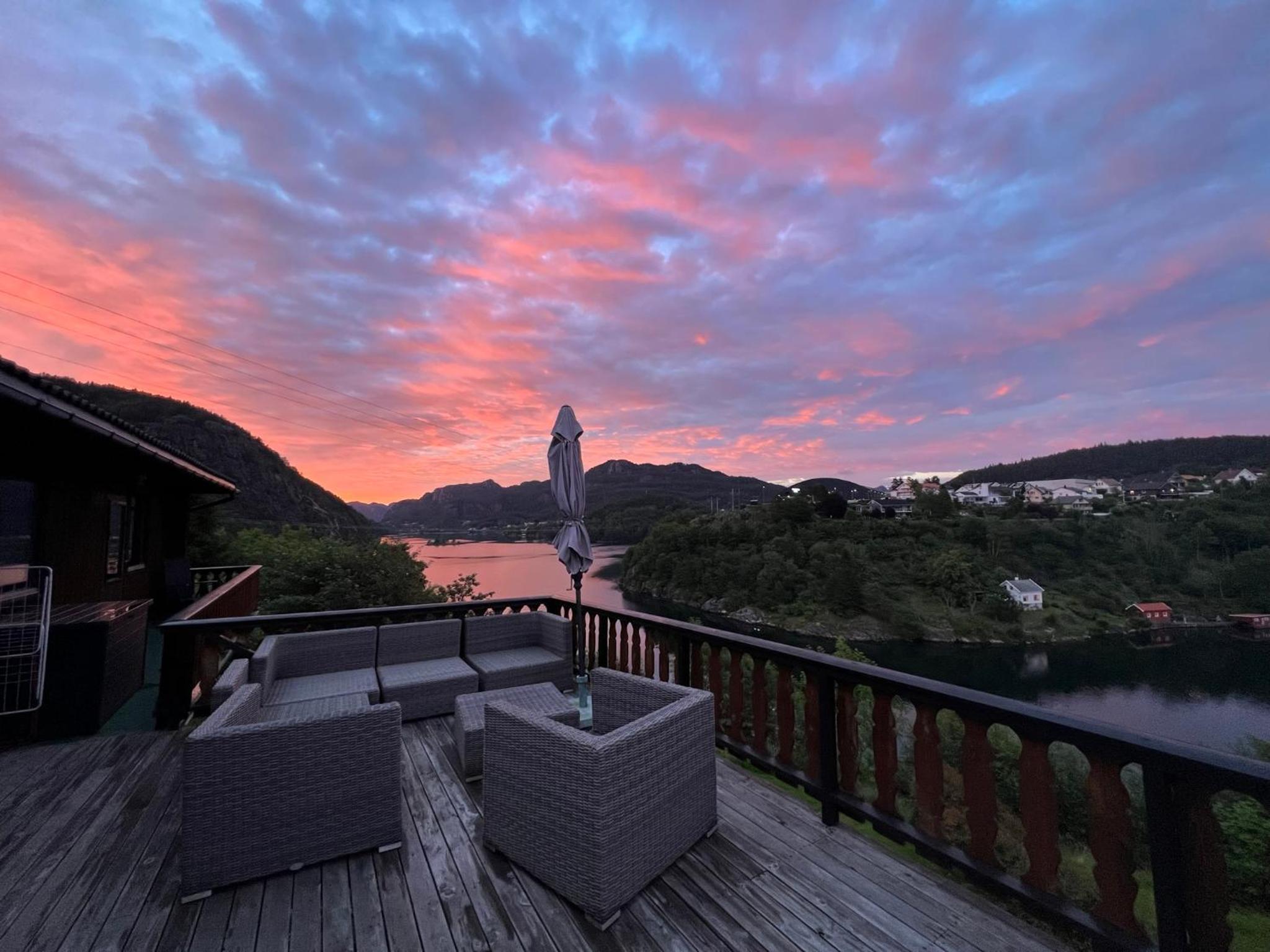 Feriehus i Flekkefjord med panoramautsikt