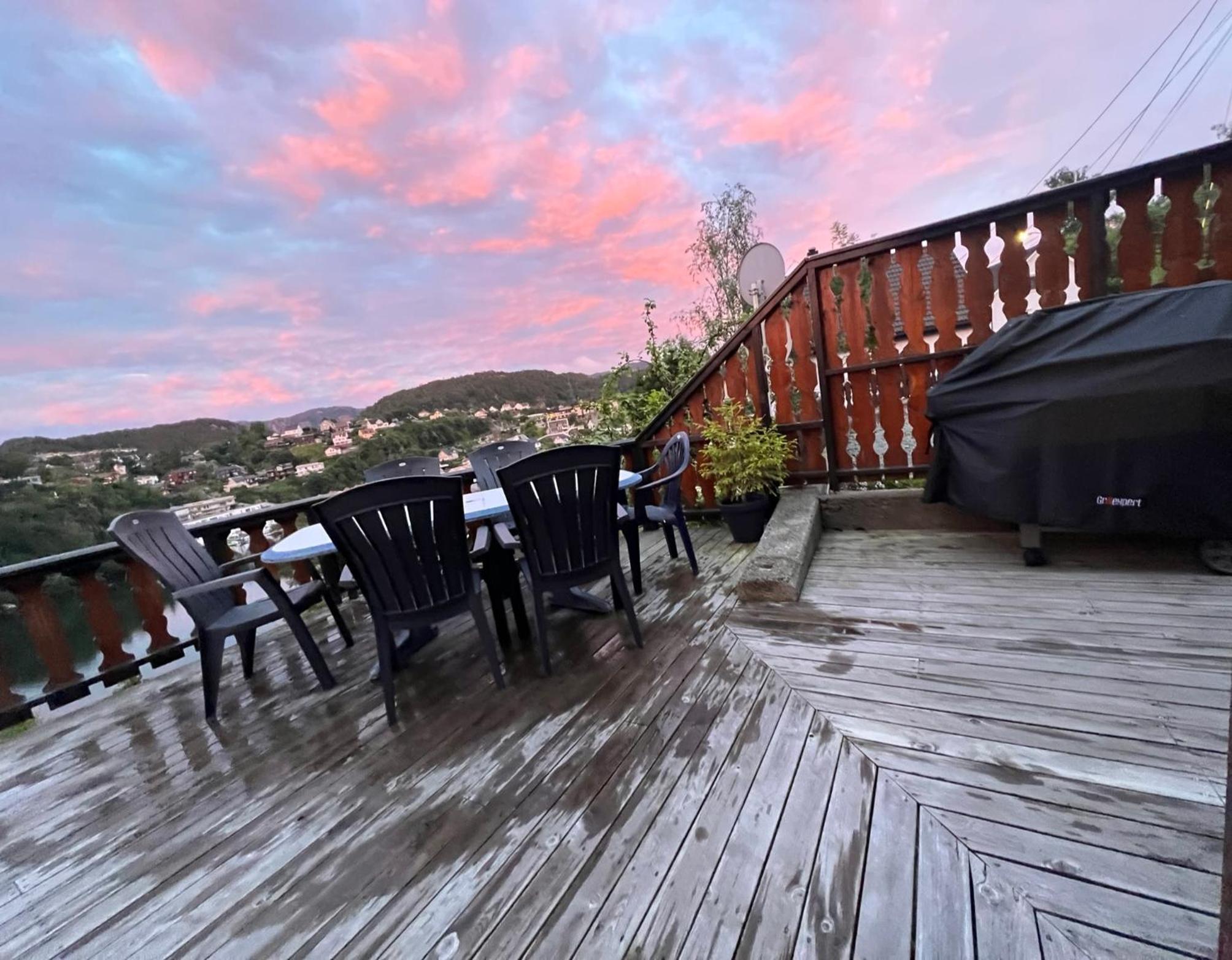 Feriehus i Flekkefjord med panoramautsikt