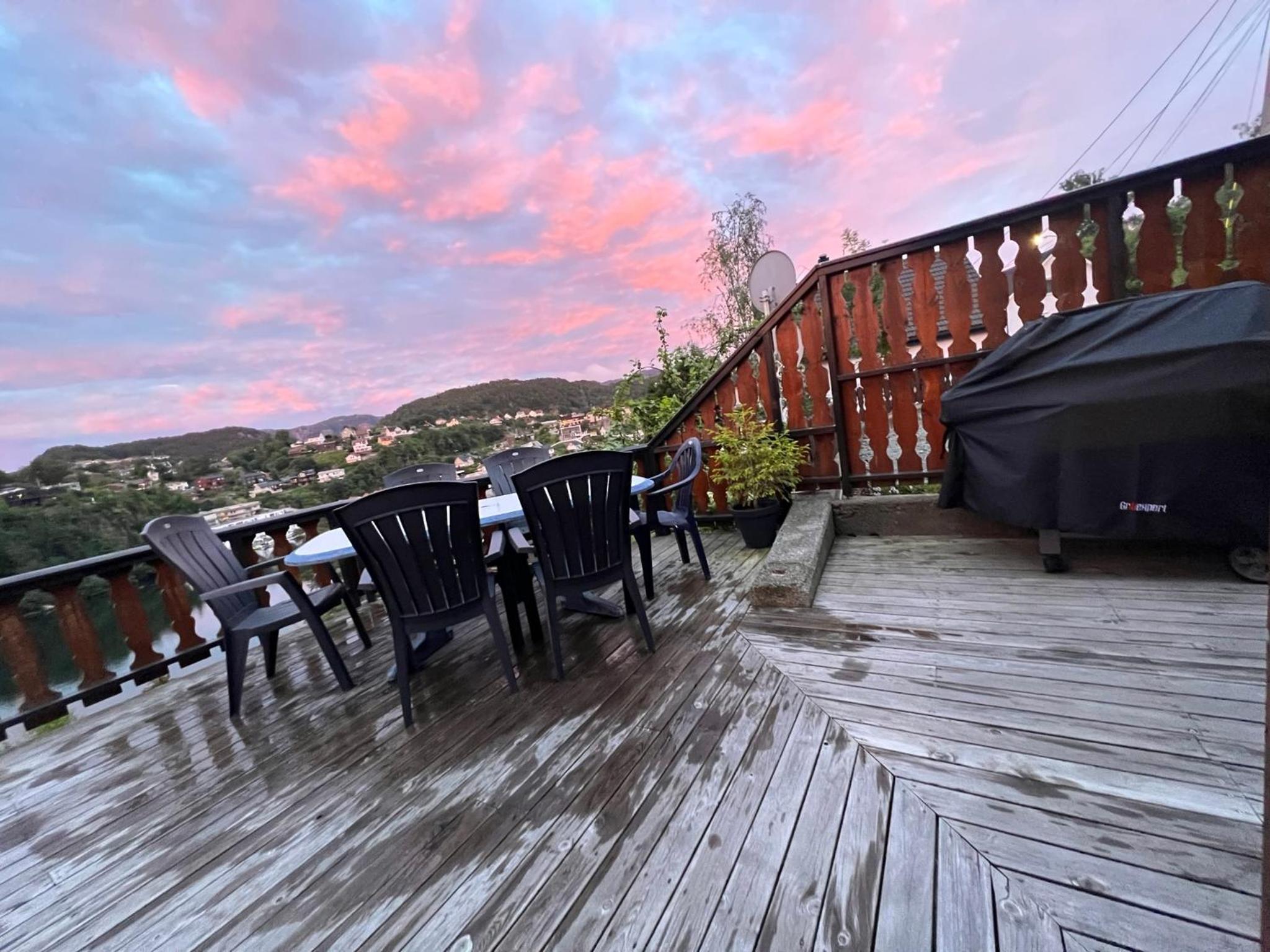 Feriehus i Flekkefjord med panoramautsikt