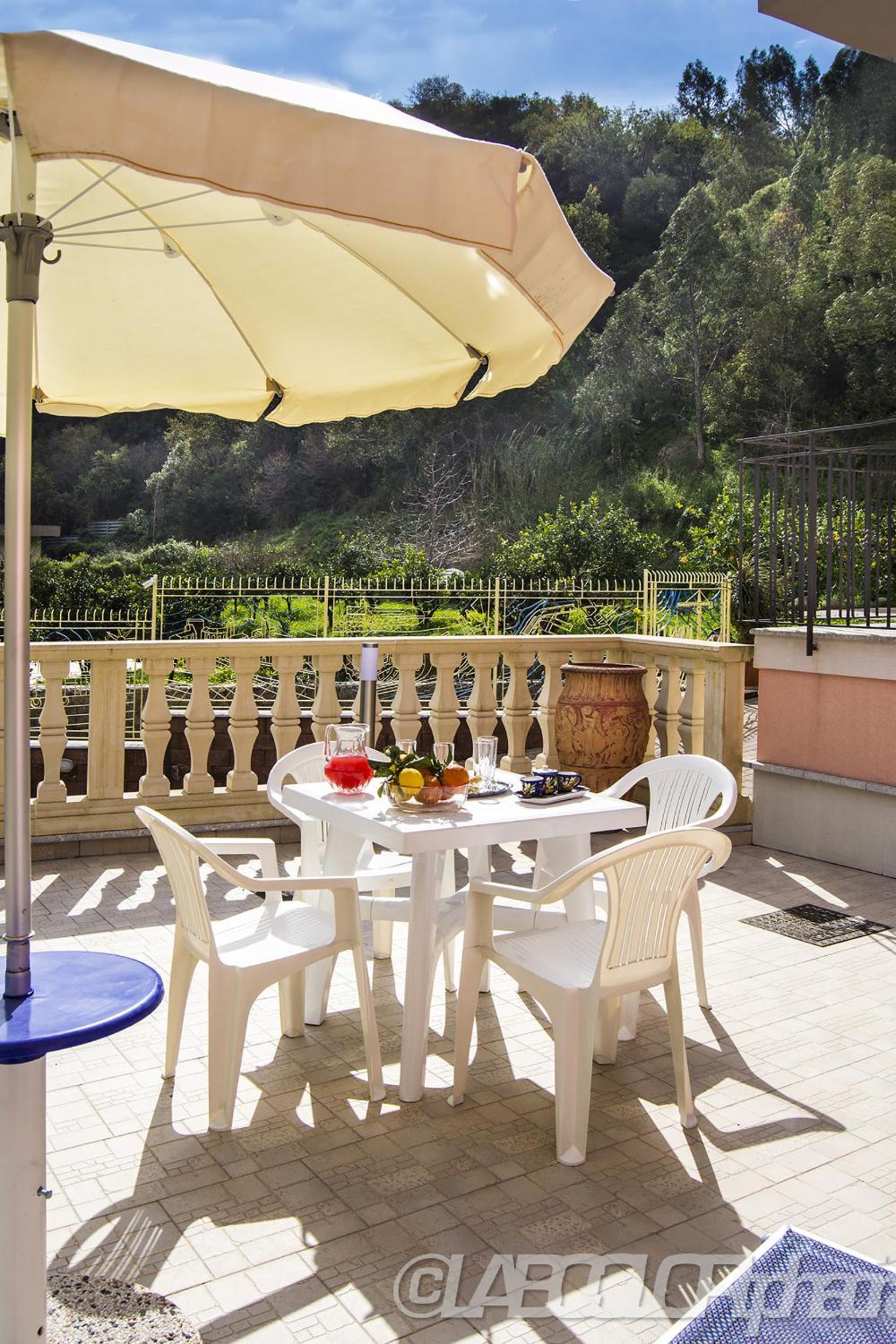 outdoor BBQ area