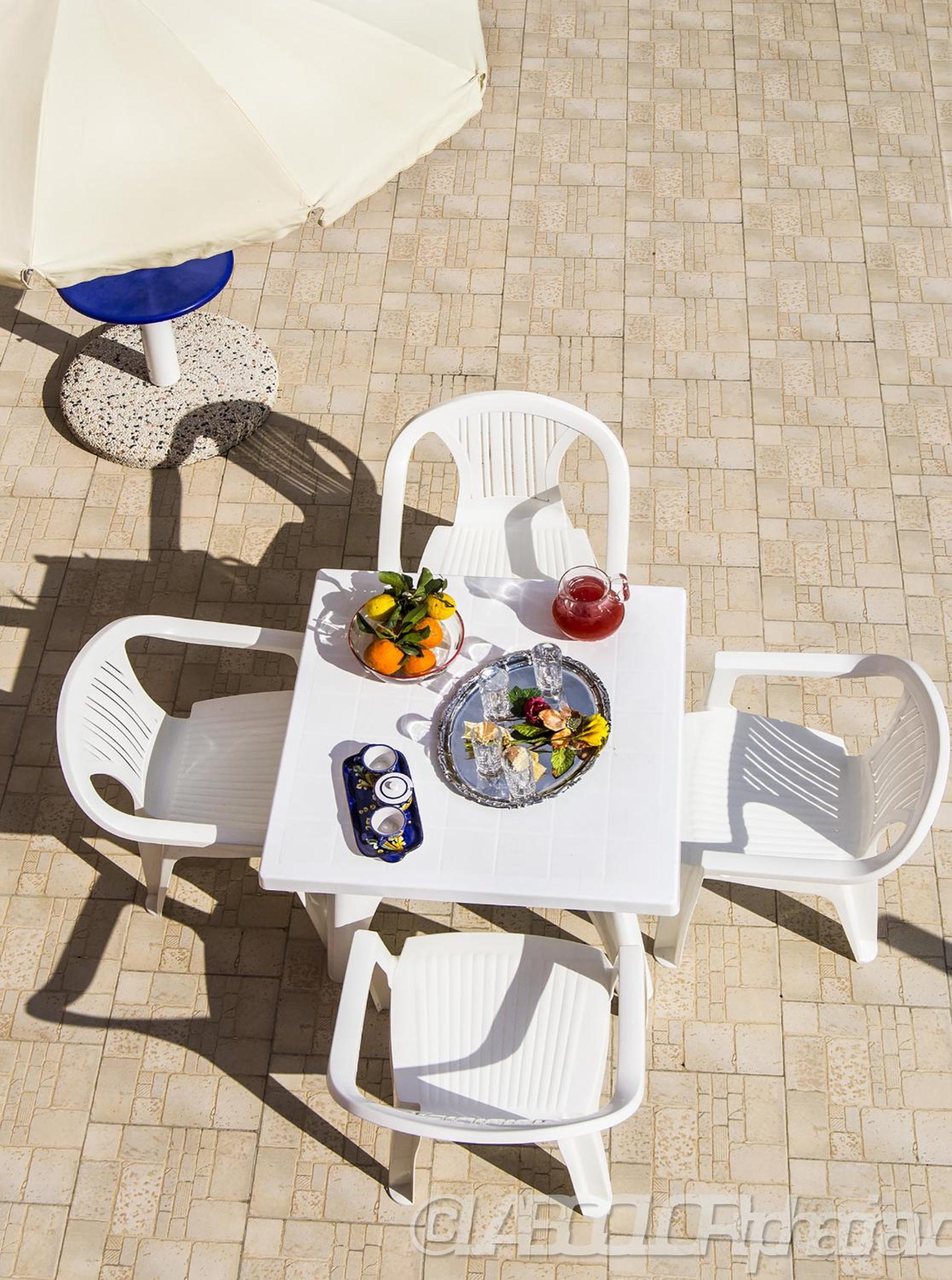 outdoor BBQ area