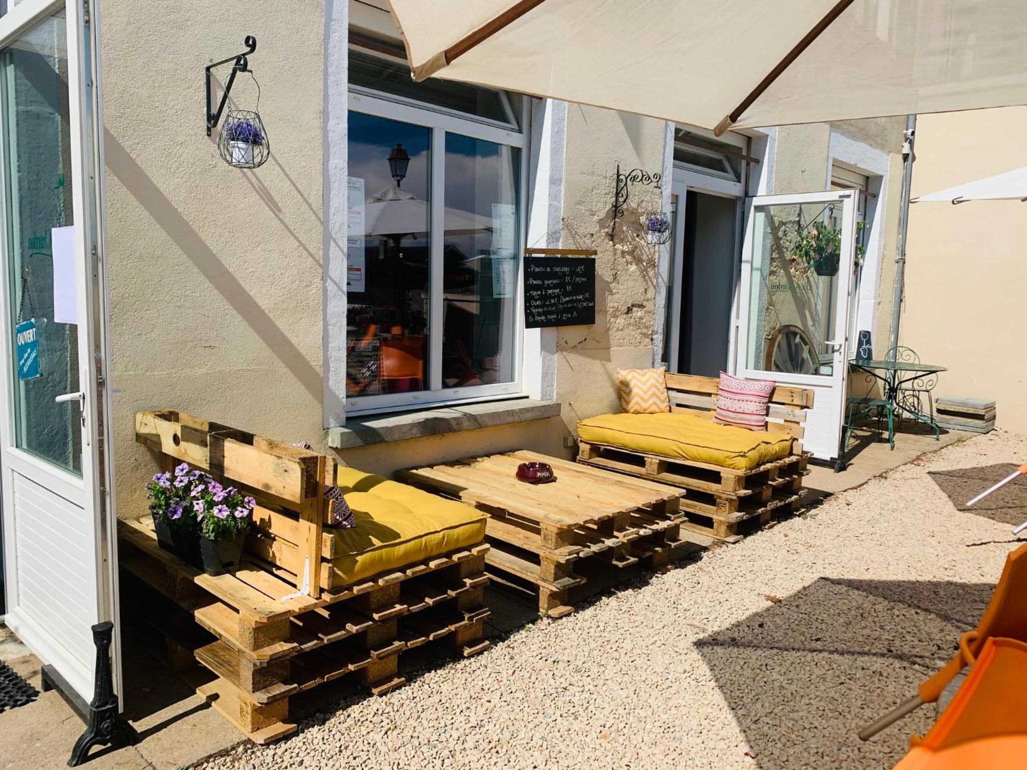 outdoor BBQ area