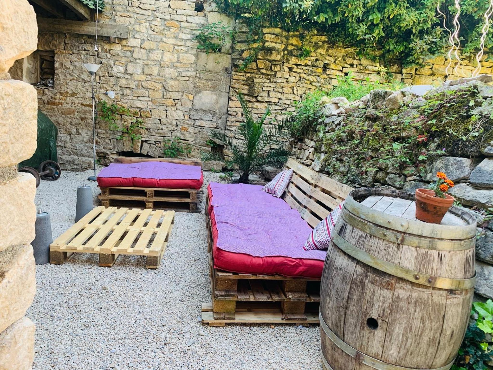 outdoor BBQ area