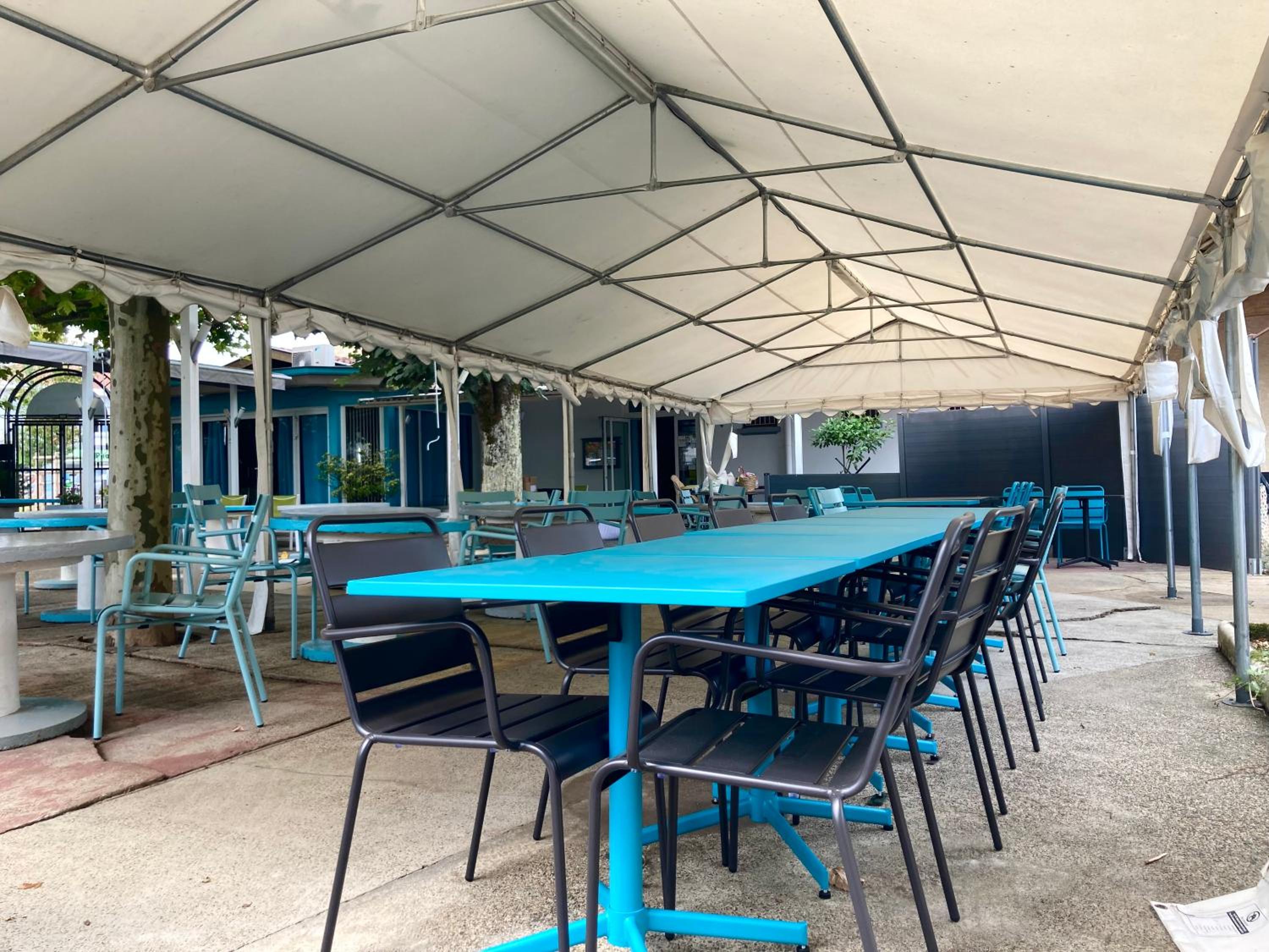 outdoor BBQ area