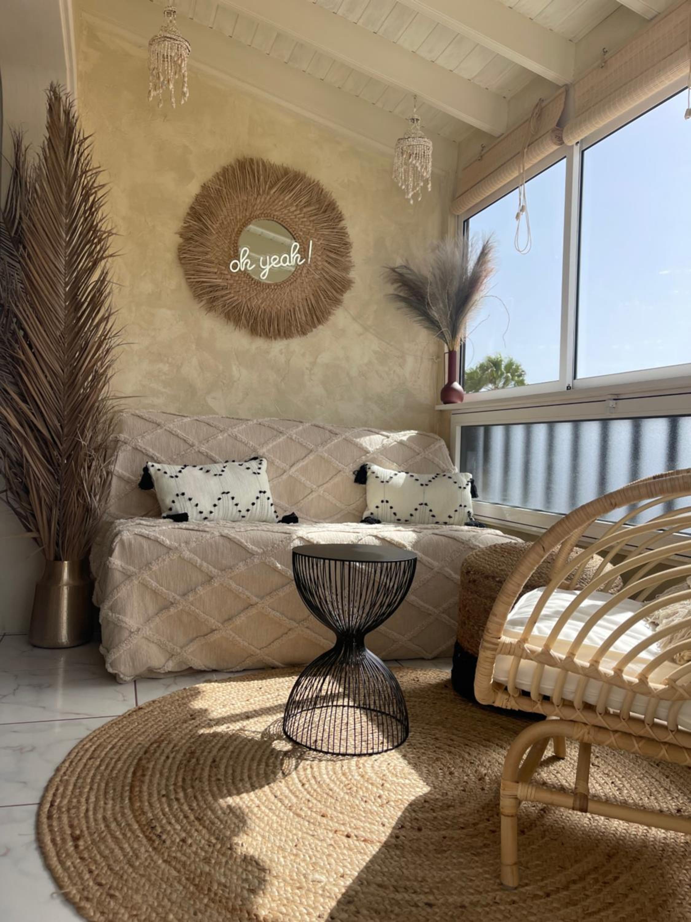 Boho style bungalow with ocean view