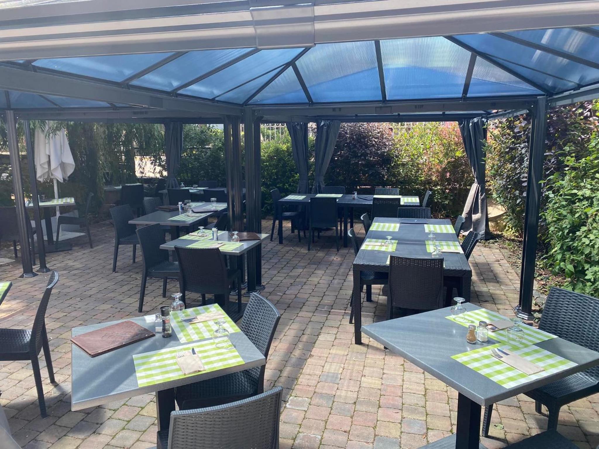 outdoor BBQ area