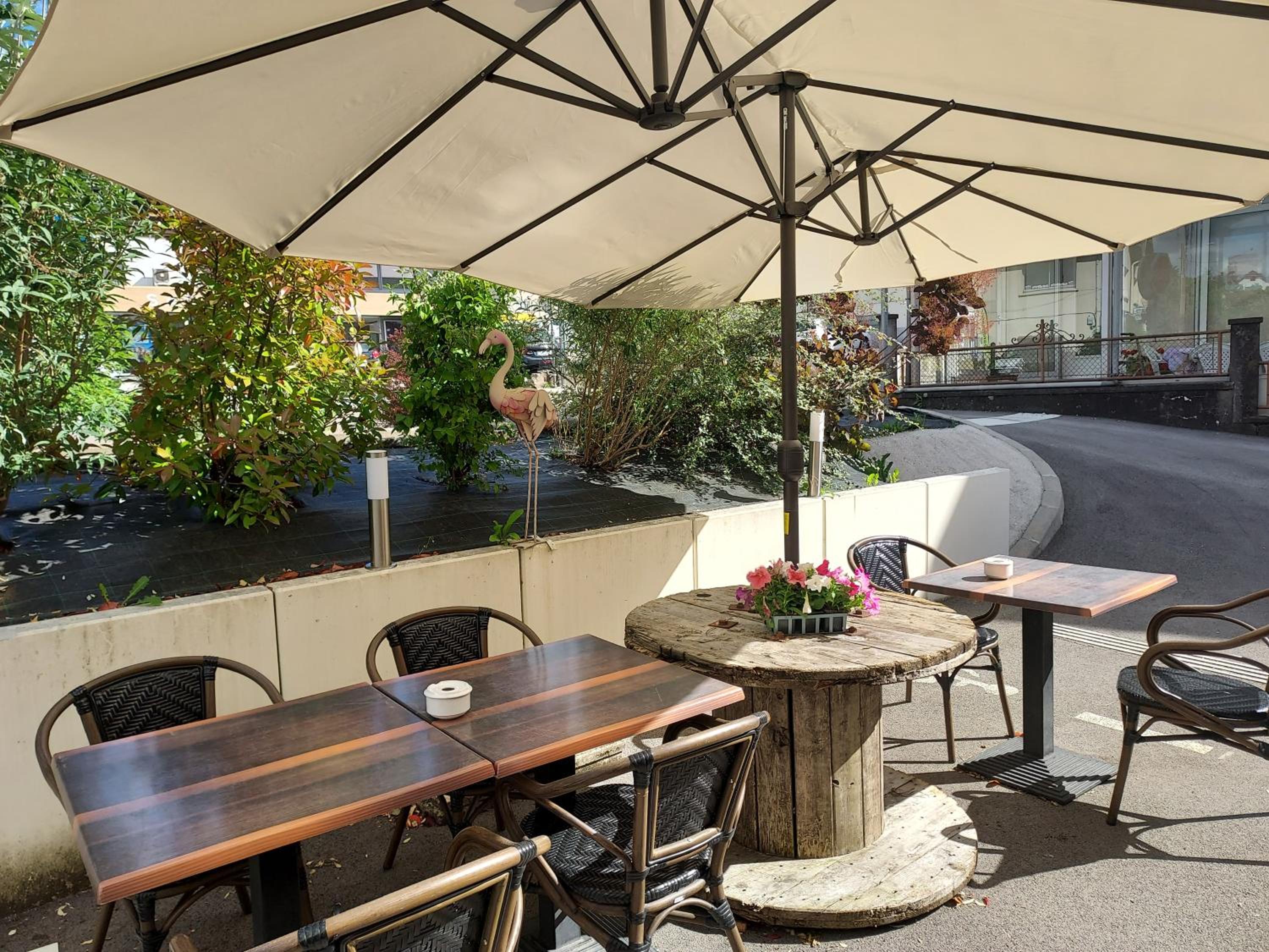 outdoor BBQ area