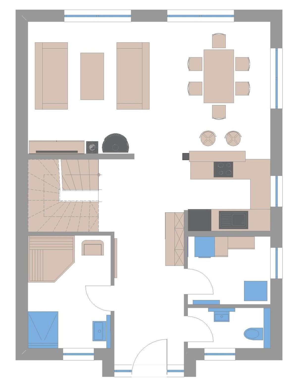 Ferienhaus Svantovit - exklusives Ferienhaus mit Sauna, Whirlpool-Wanne und Kamin