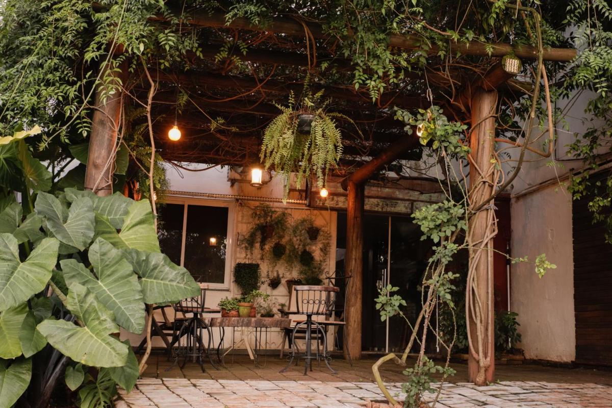 outdoor BBQ area